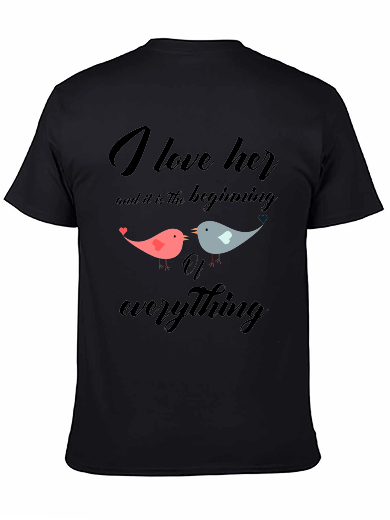 I Love Her Bird Graphic T-Shirt