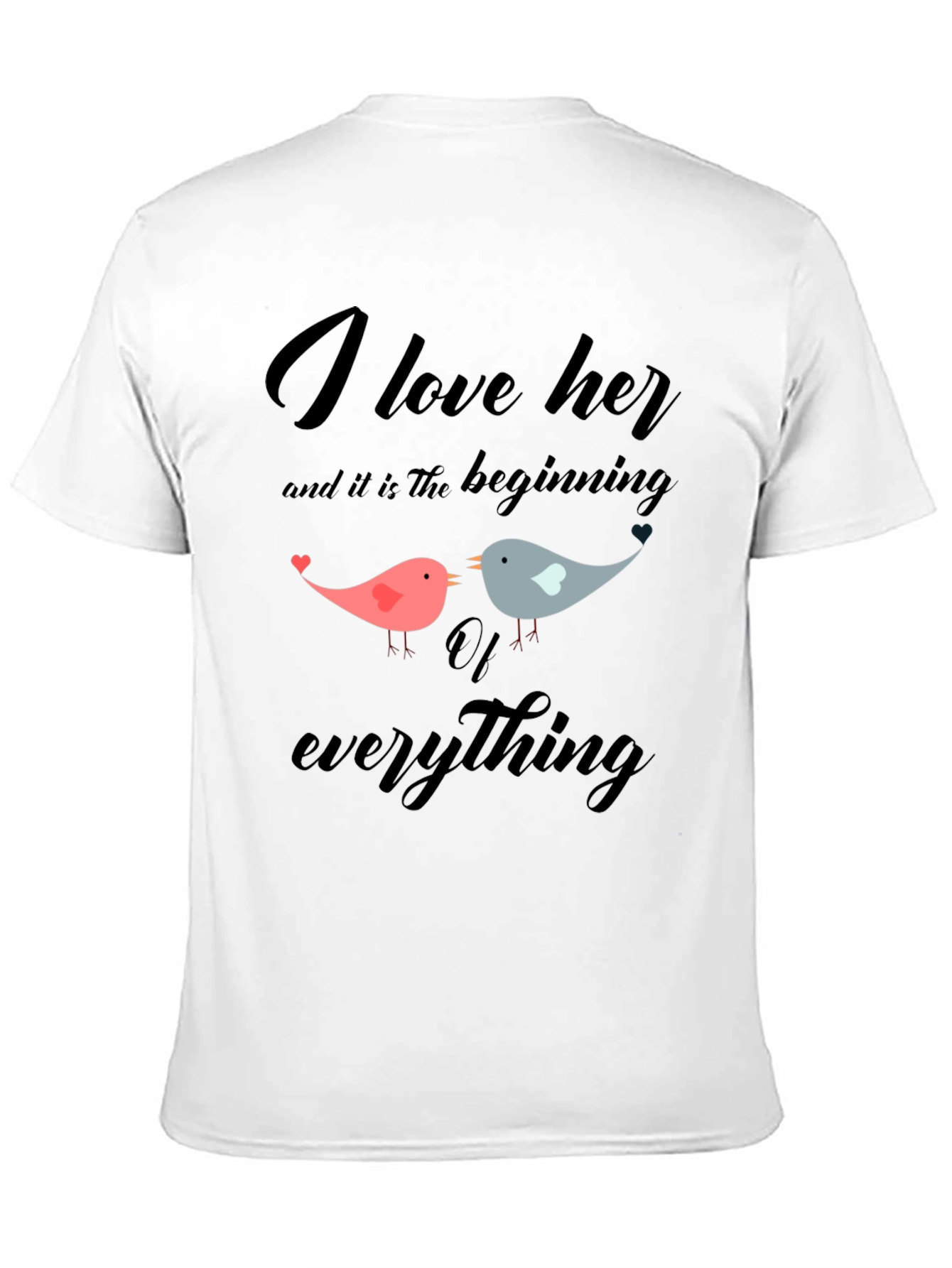 I Love Her Bird Graphic T-Shirt