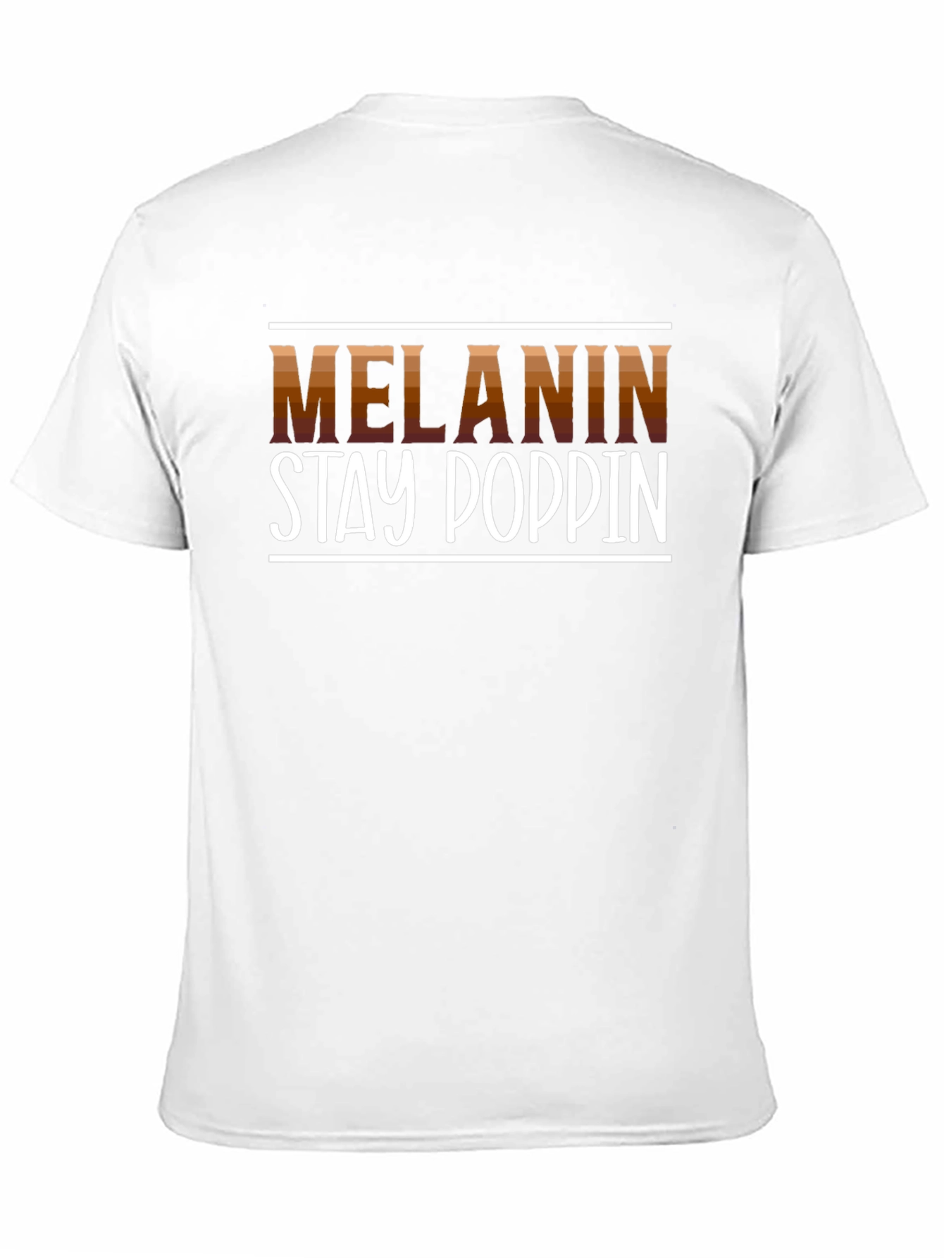 Melanin Stay Poppin Graphic Tee - Black