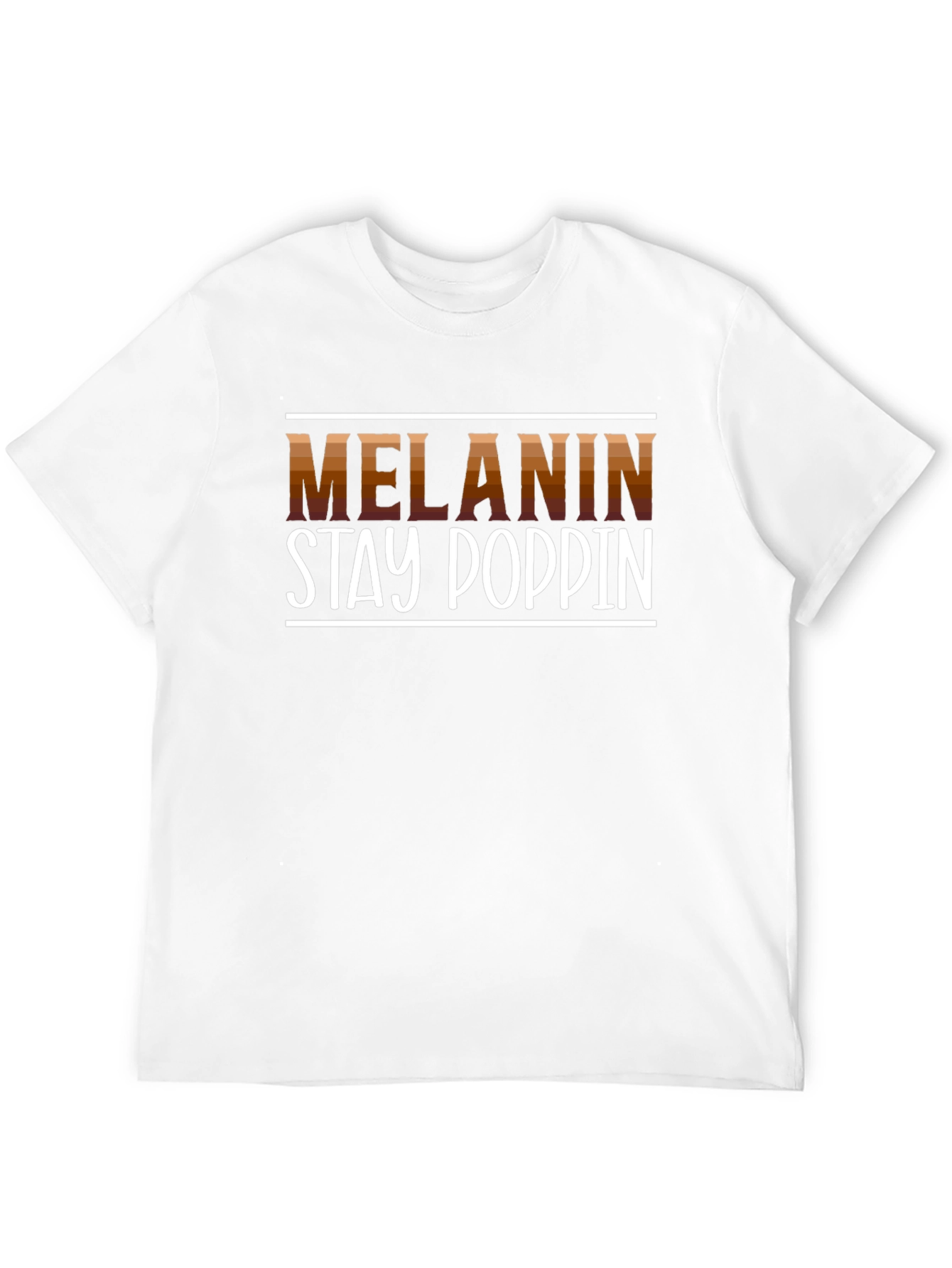Melanin Stay Poppin Graphic Tee - Black