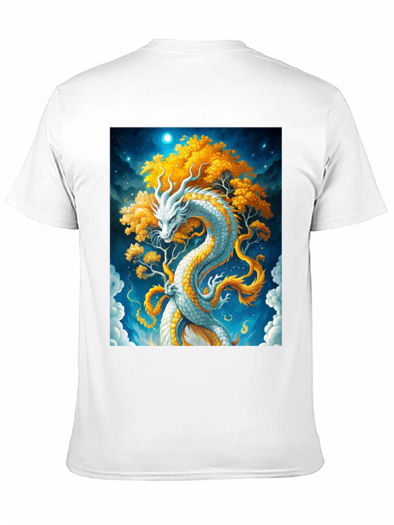 Dragon Tree Graphic T-Shirt - Fantasy Art Tee