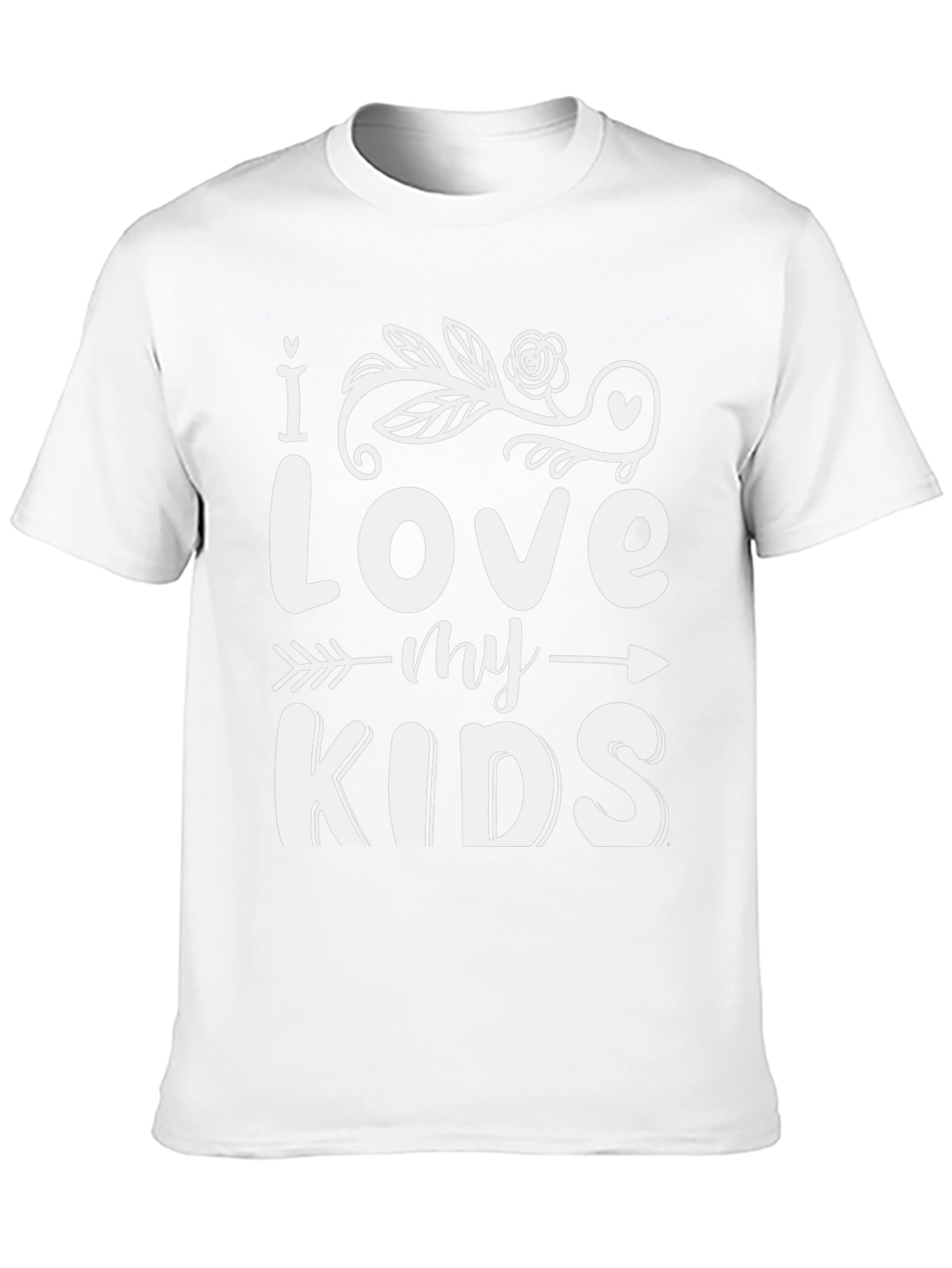 I Love My Kids Graphic T-Shirt - Black