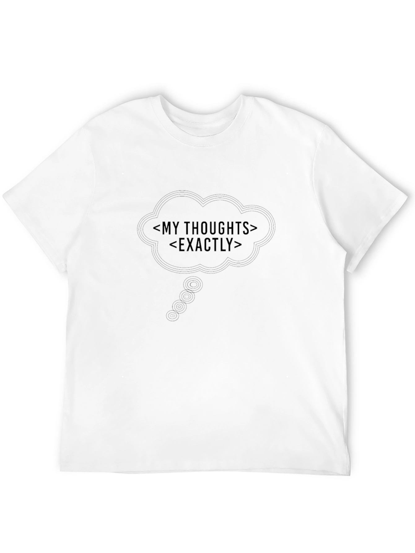 My Thoughts Exactly Black T-Shirt