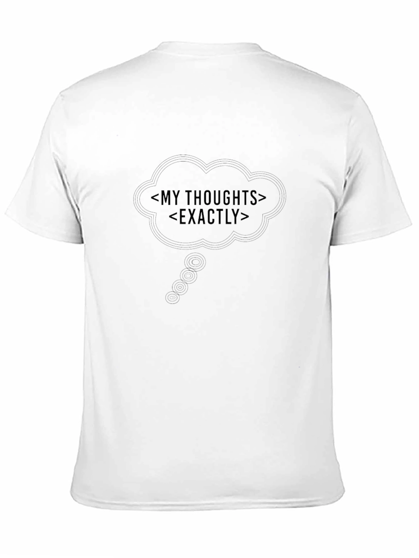 My Thoughts Exactly Black T-Shirt