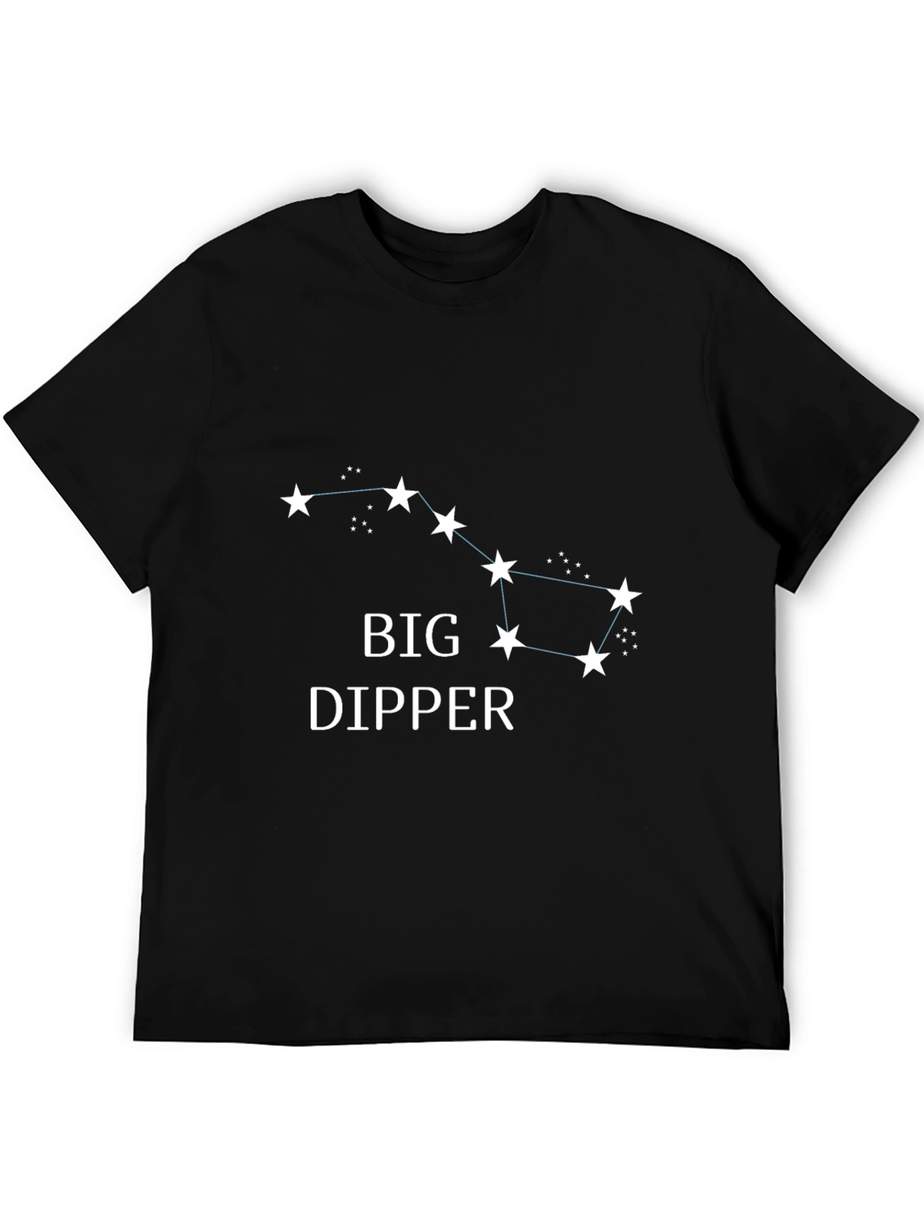 Big Dipper Constellation Graphic Tee - Black Cotton