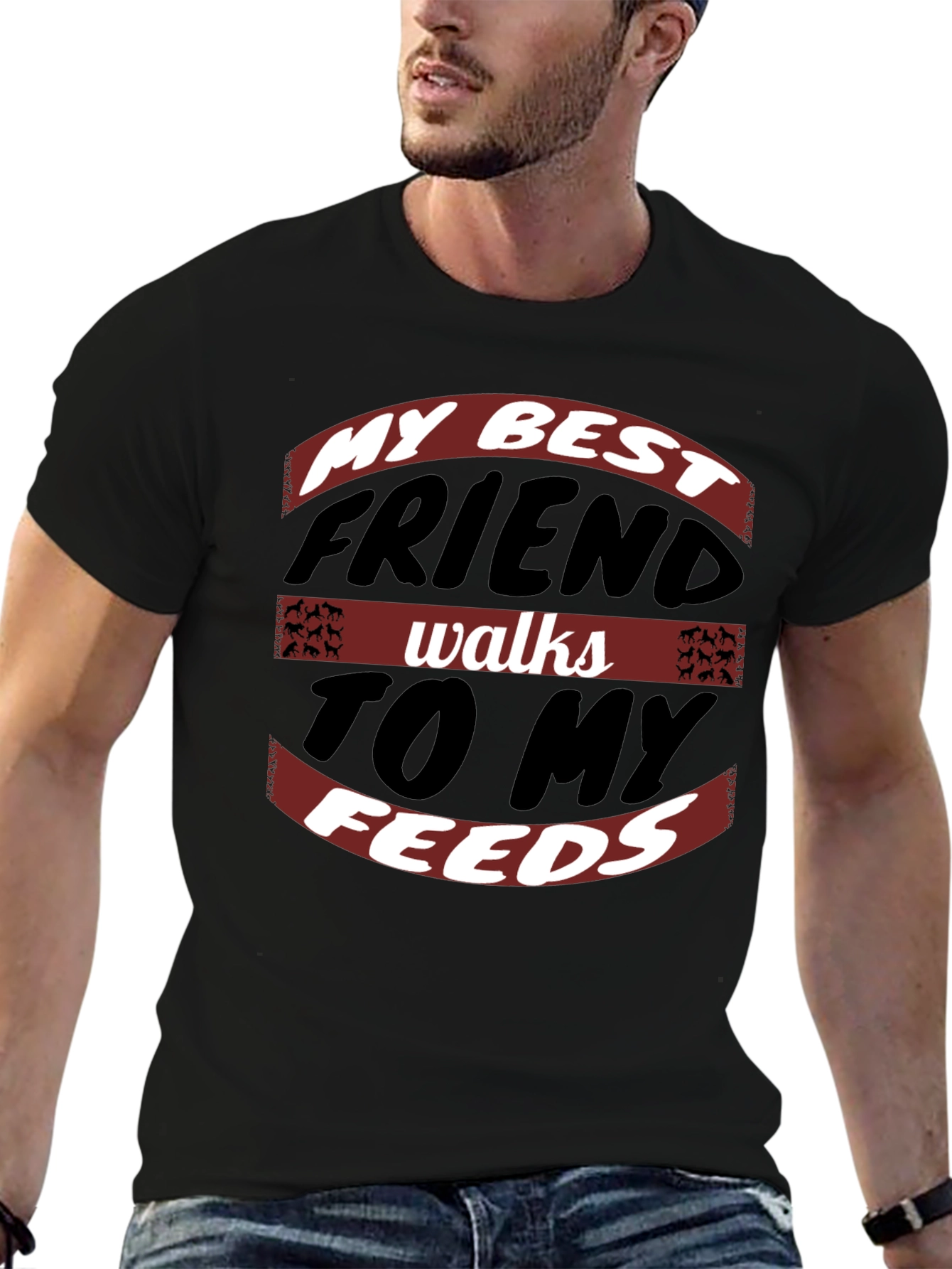 My Best Friend Walks to My Feeds Graphic Tee