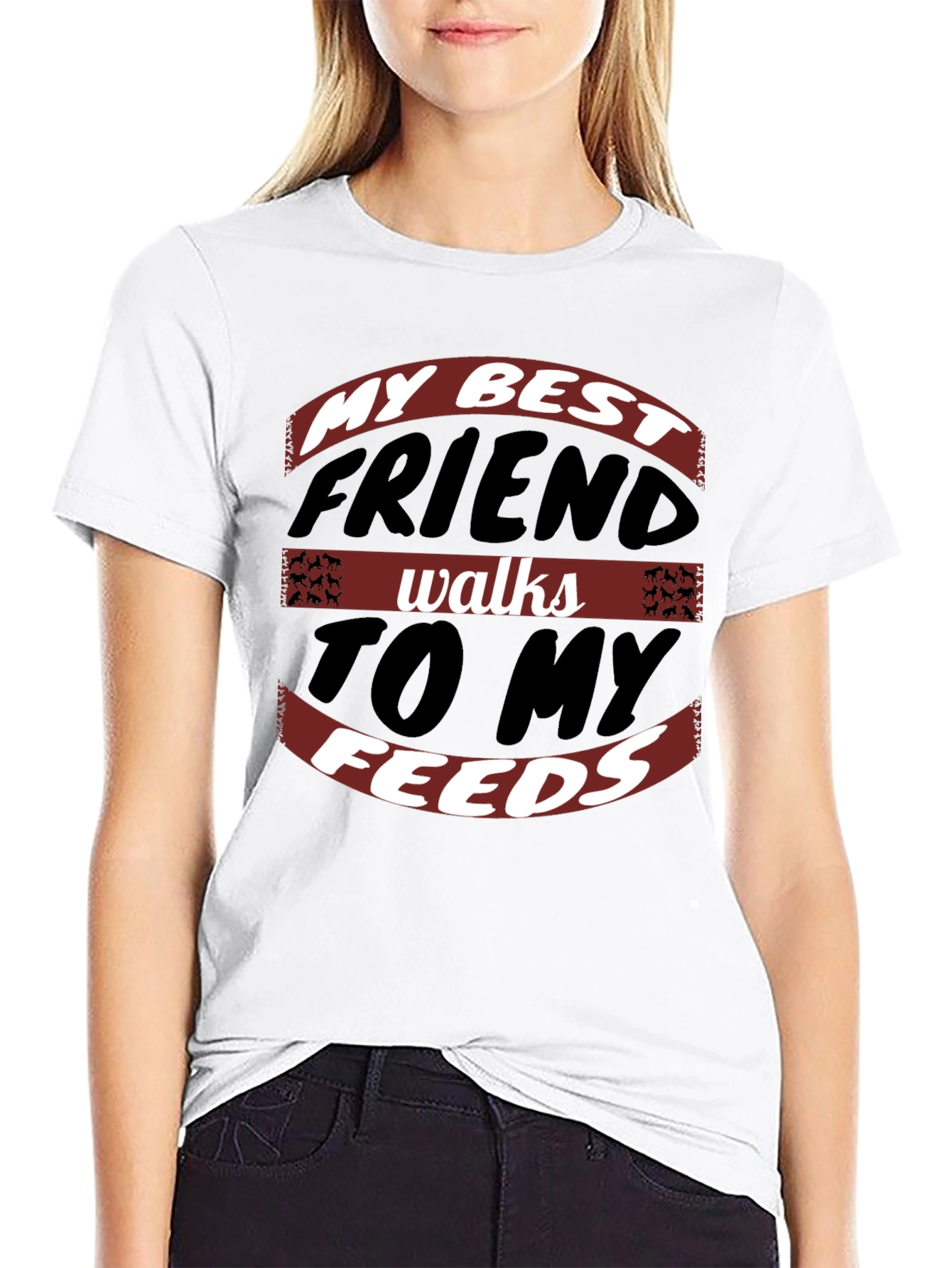 My Best Friend Walks to My Feeds Graphic Tee