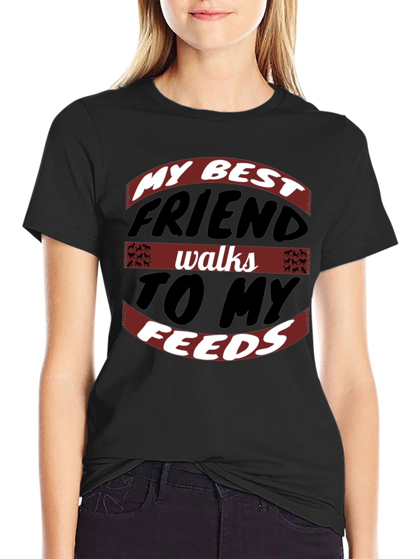 My Best Friend Walks to My Feeds Graphic Tee