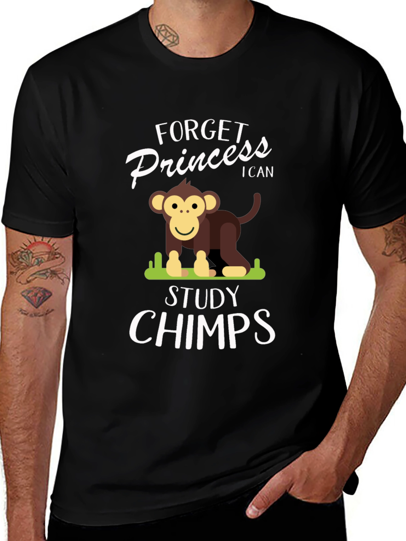 Forget Princess I Can Study Chimps T-Shirt
