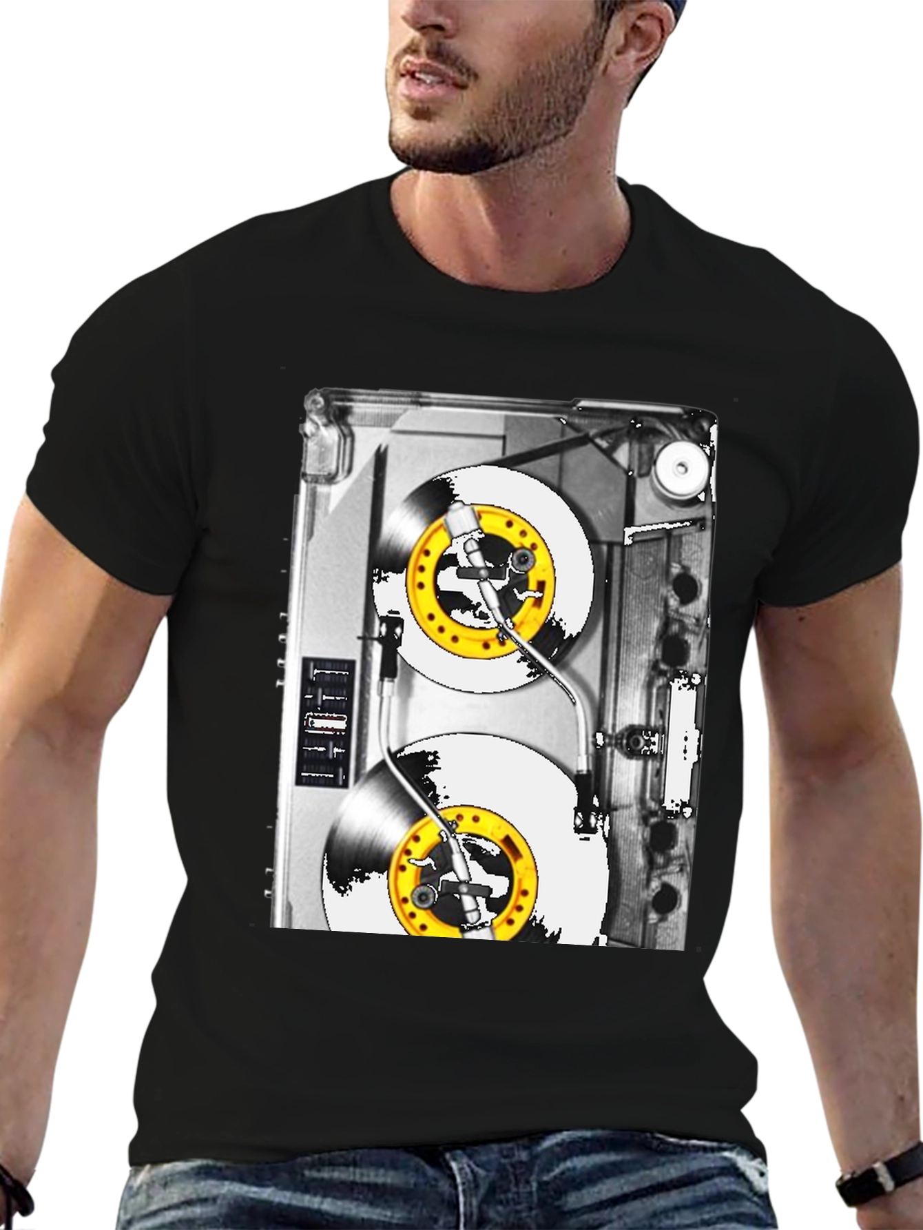Retro Turntable Graphic Tee