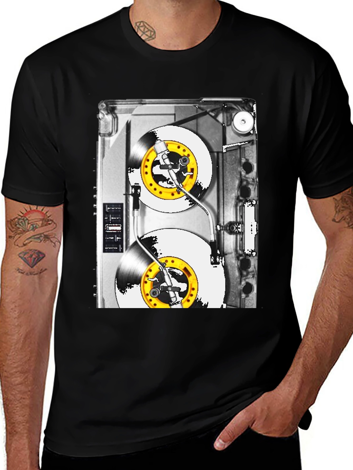 Retro Turntable Graphic Tee