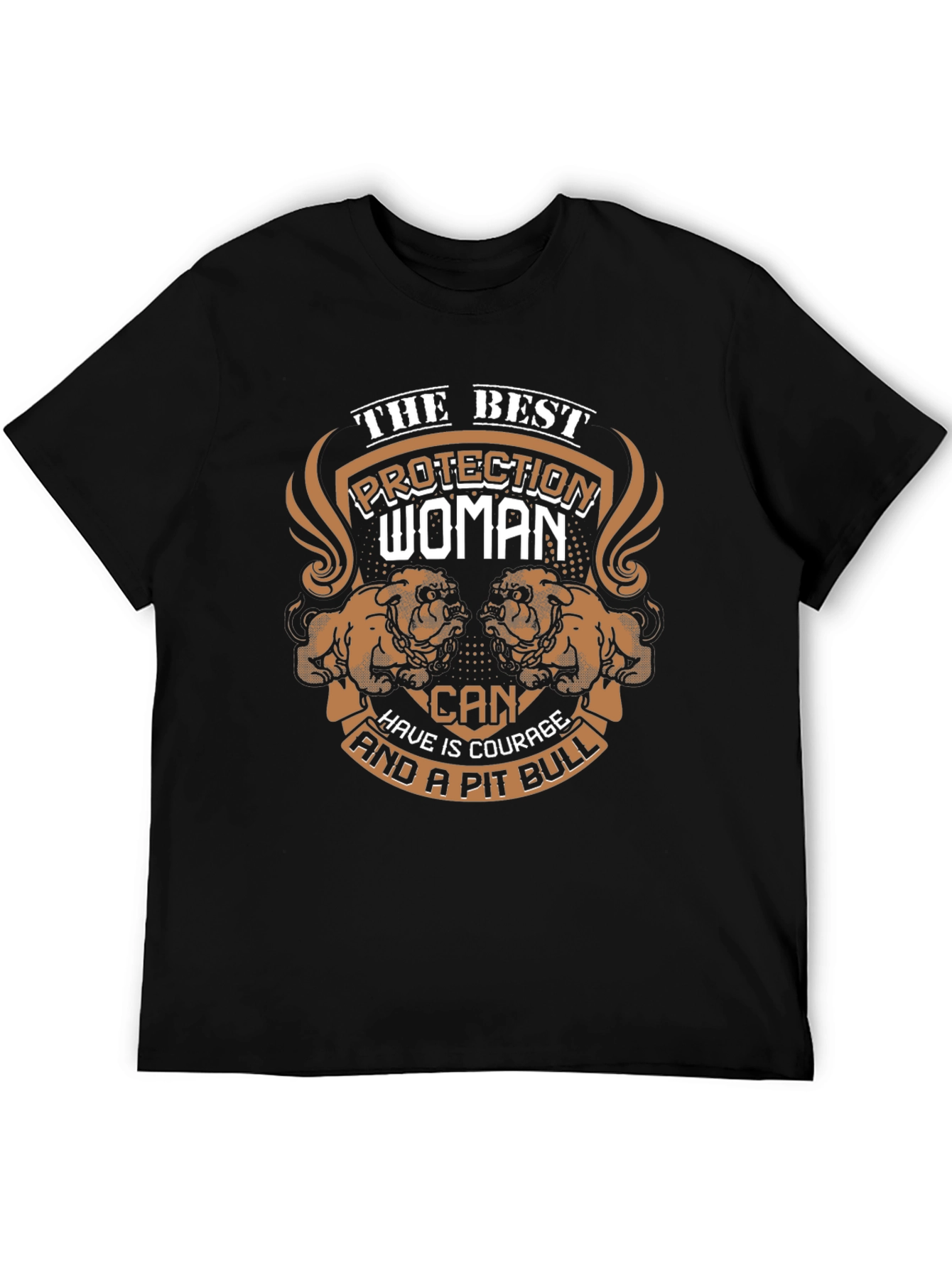 Protection Woman & Pit Bull T-Shirt