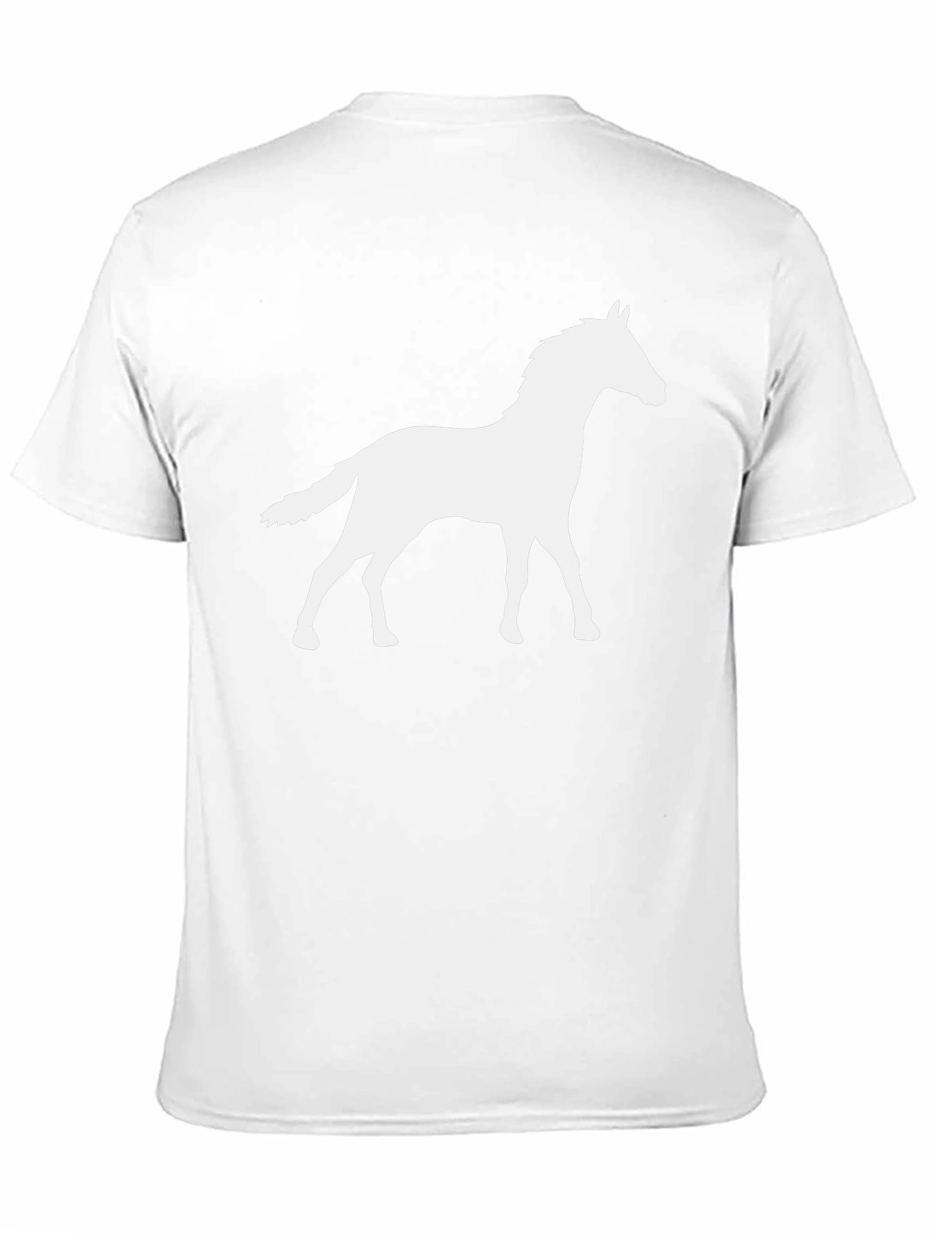 Horse Silhouette Black T-Shirt