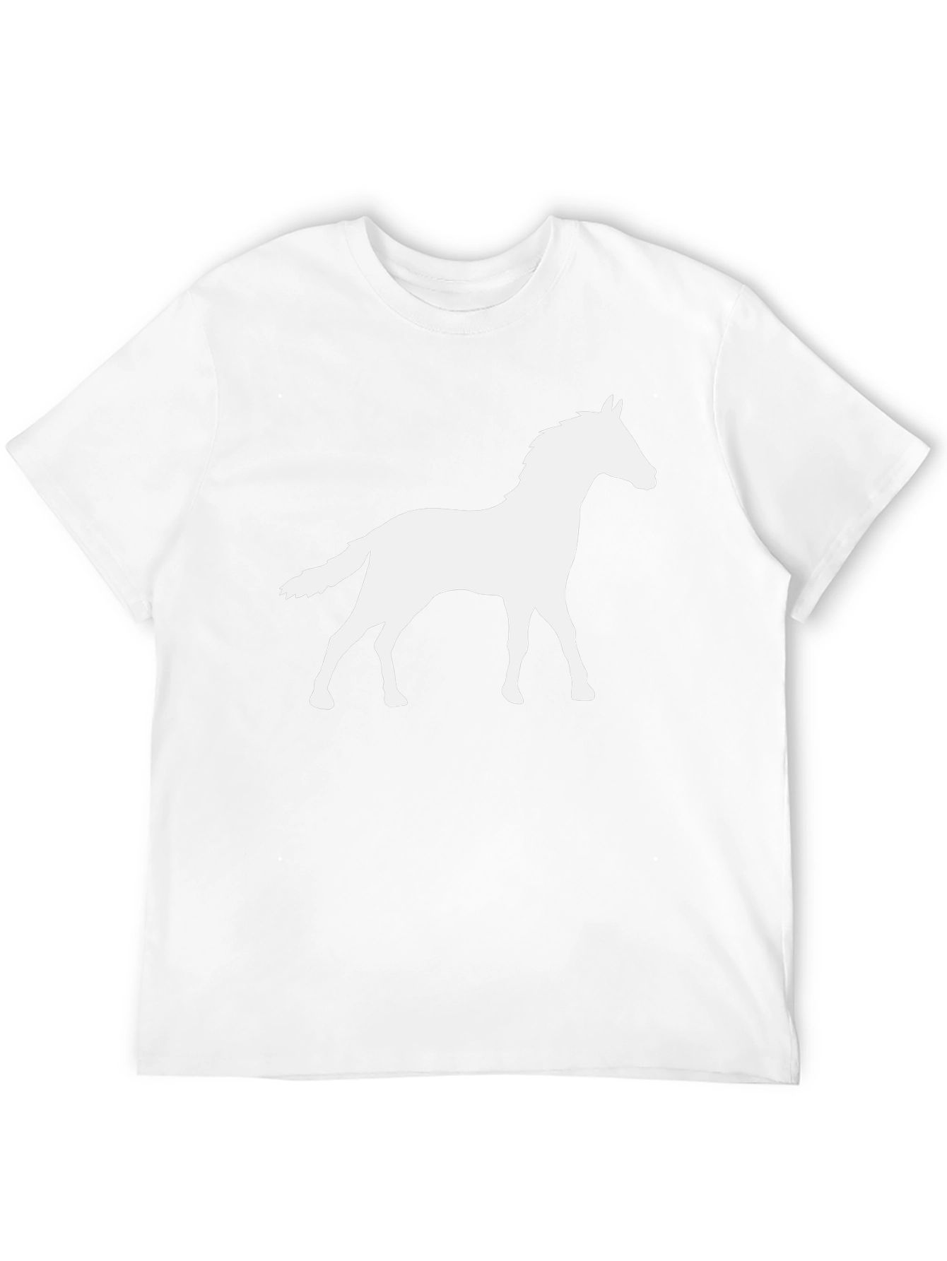 Horse Silhouette Black T-Shirt