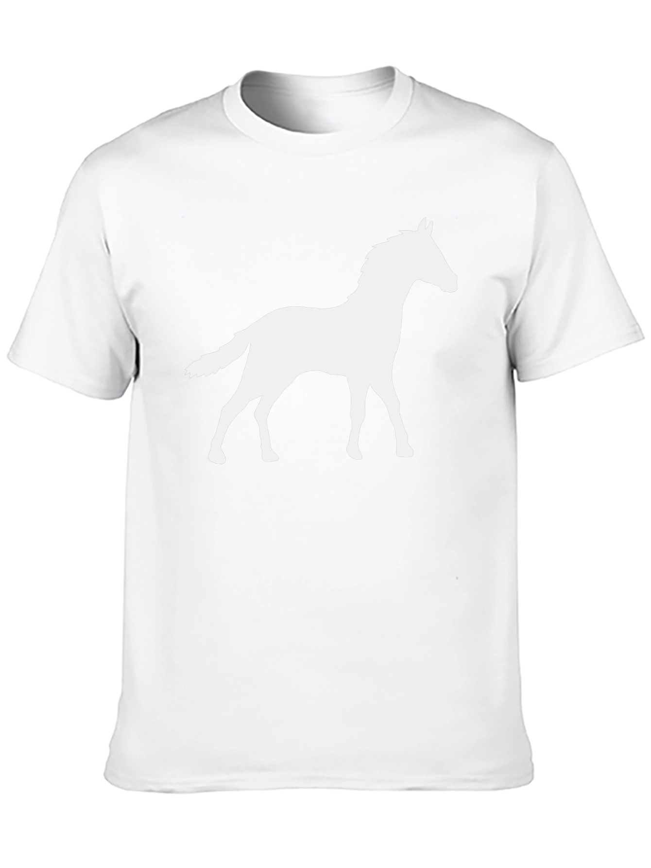 Horse Silhouette Black T-Shirt