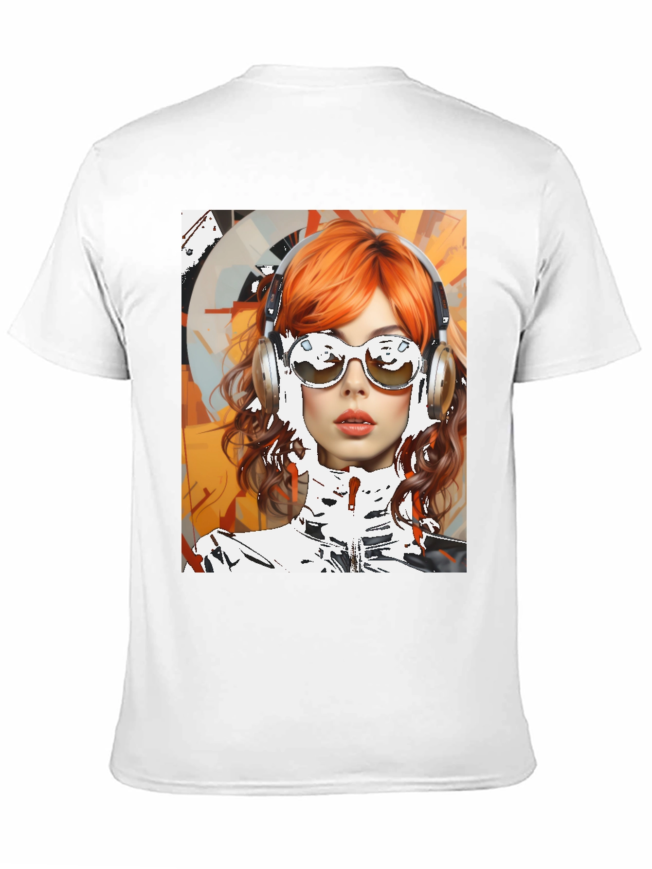 Retro Girl Graphic Tee - Modern Art Style