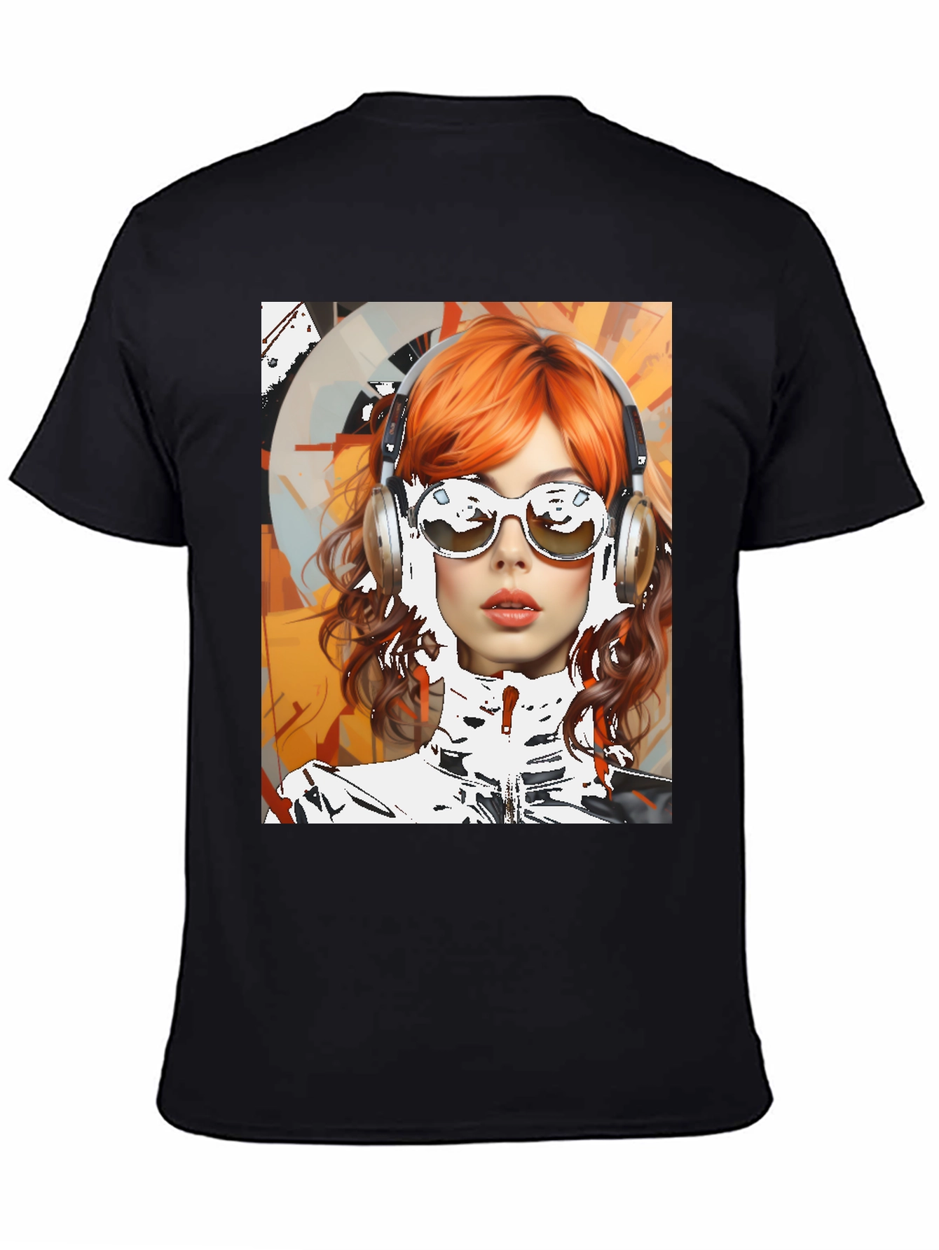Retro Girl Graphic Tee - Modern Art Style