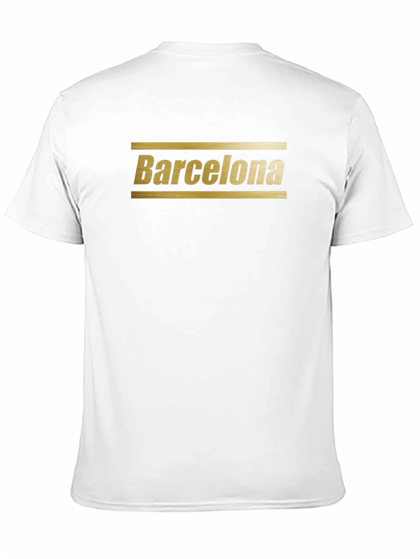 Barcelona Graphic Print Black T-Shirt