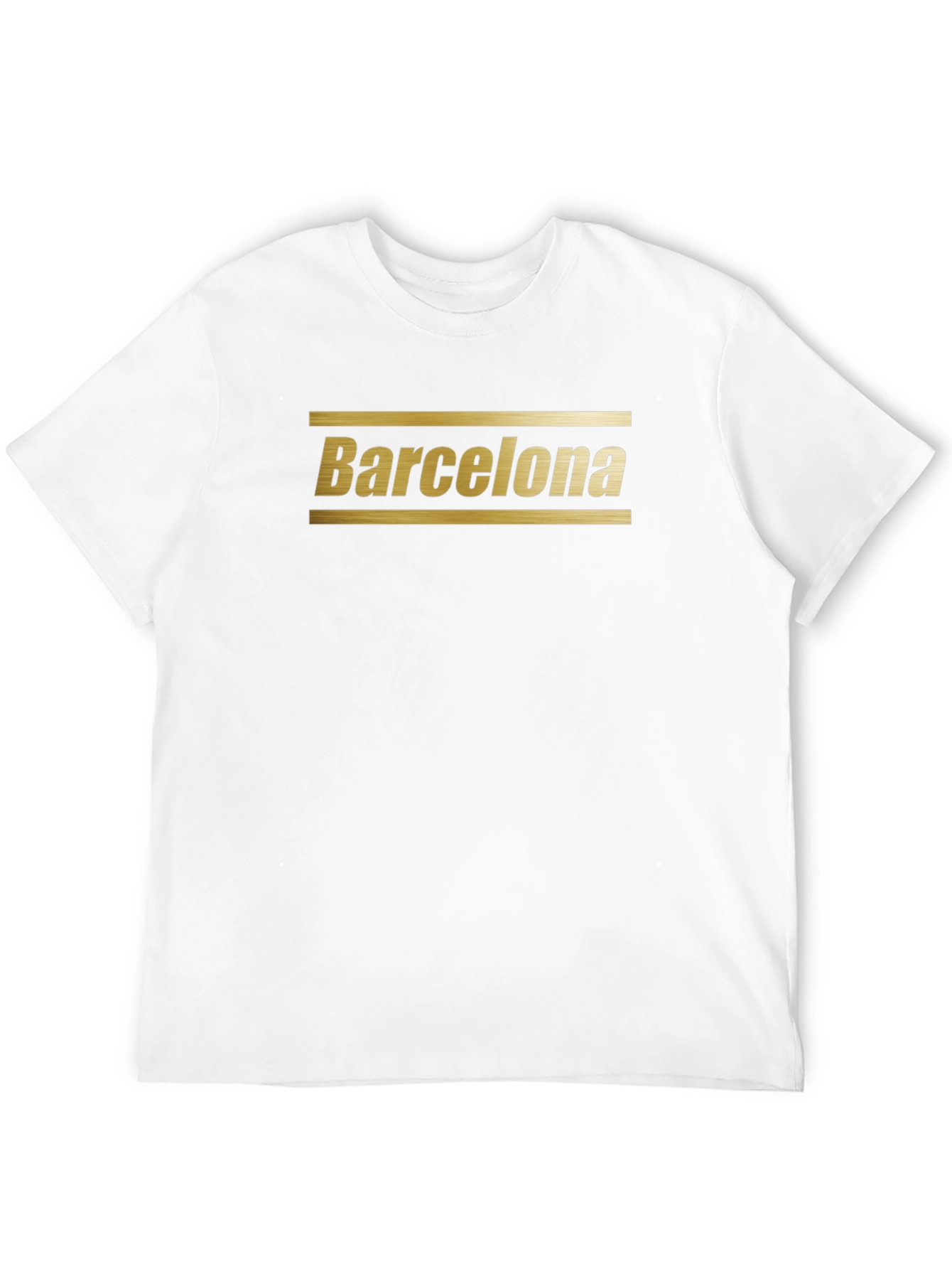 Barcelona Graphic Print Black T-Shirt