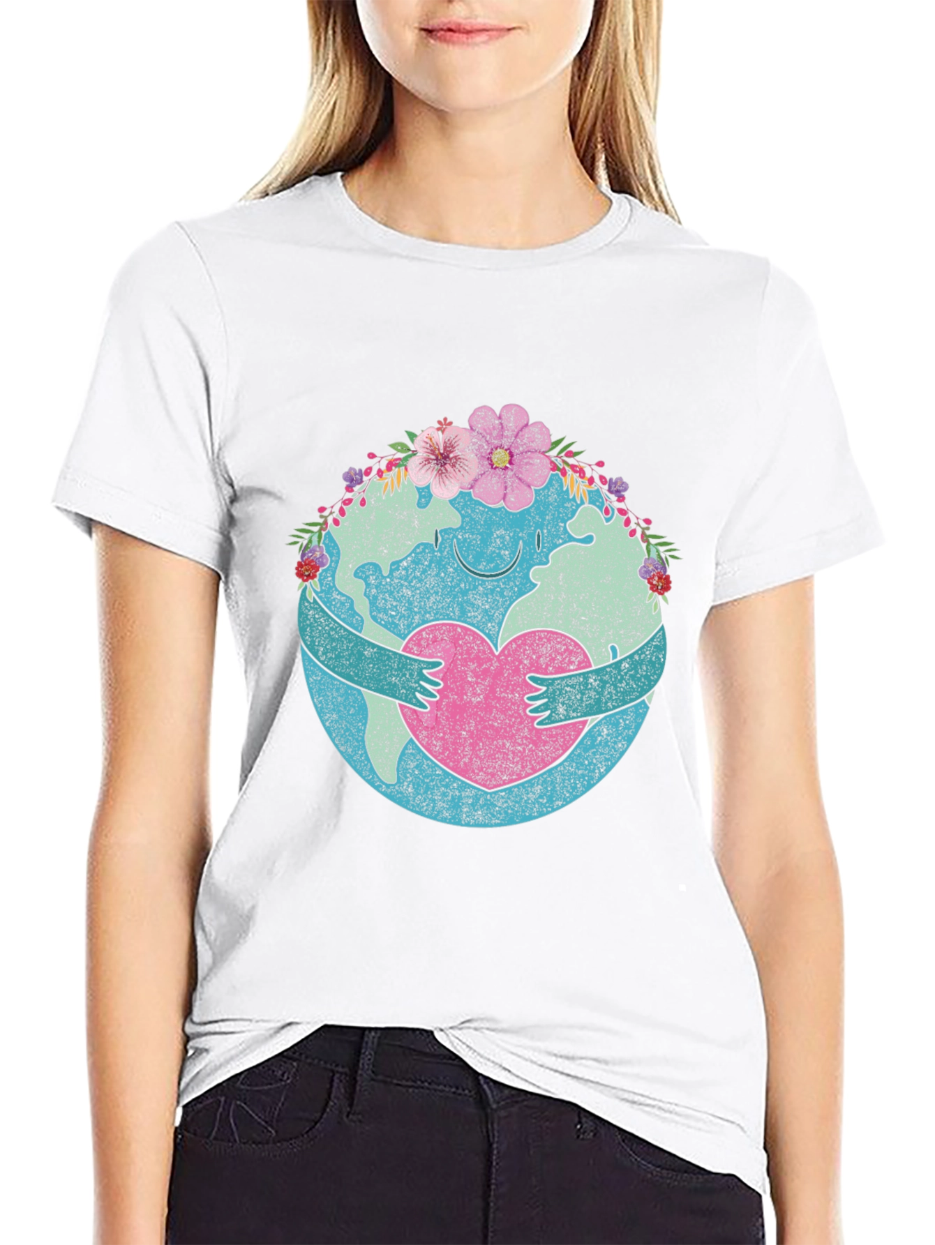 Earth Day Love Heart Hug T-Shirt