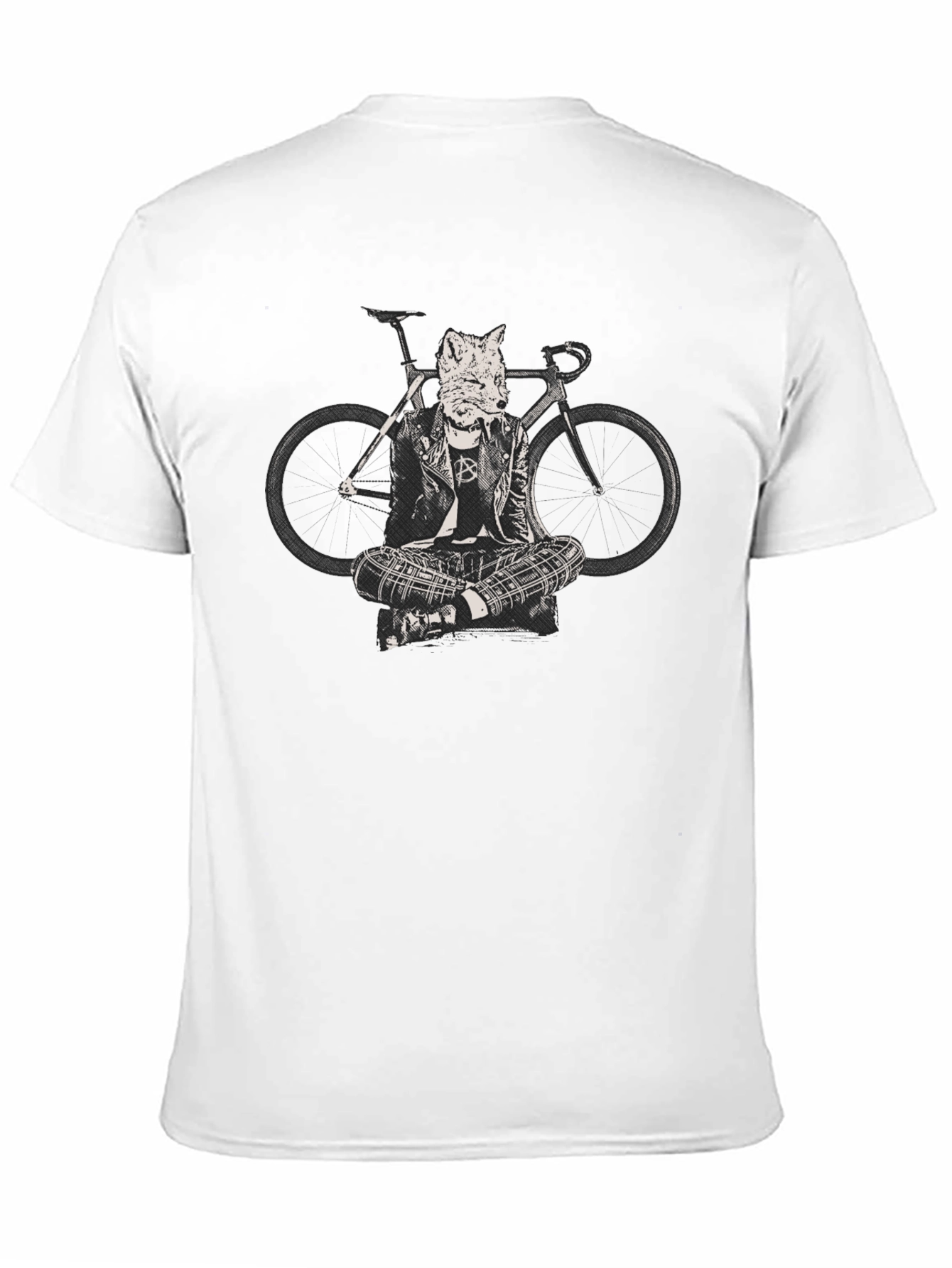 Fox Biker T-Shirt - Cool Animal Design