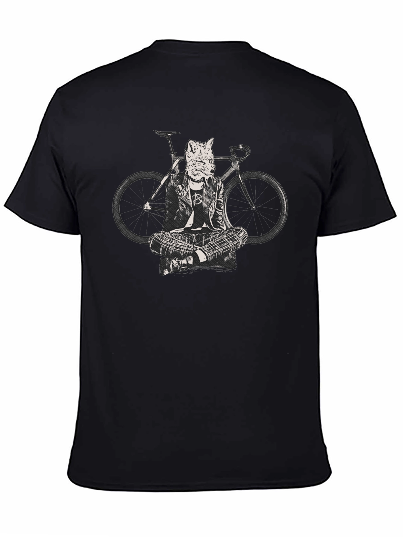 Fox Biker T-Shirt - Cool Animal Design