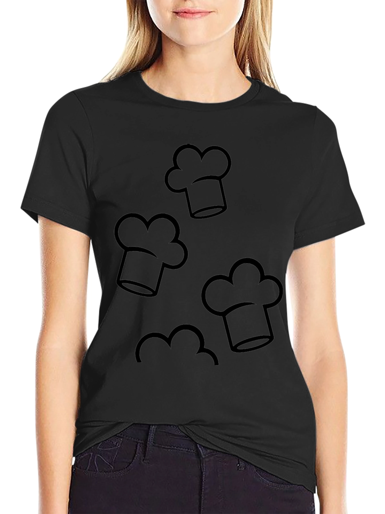 Chef Hats Black T-Shirt