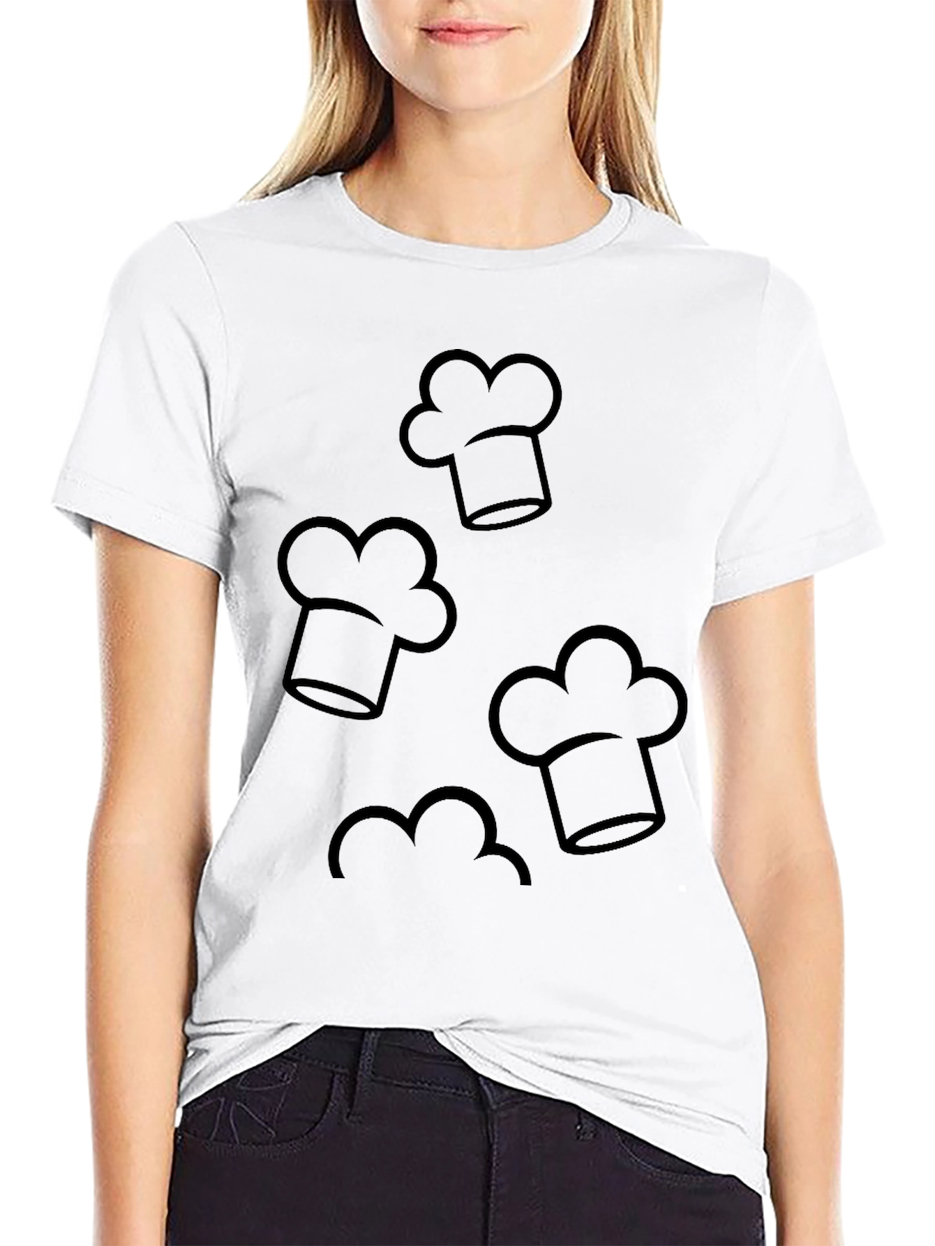 Chef Hats Black T-Shirt