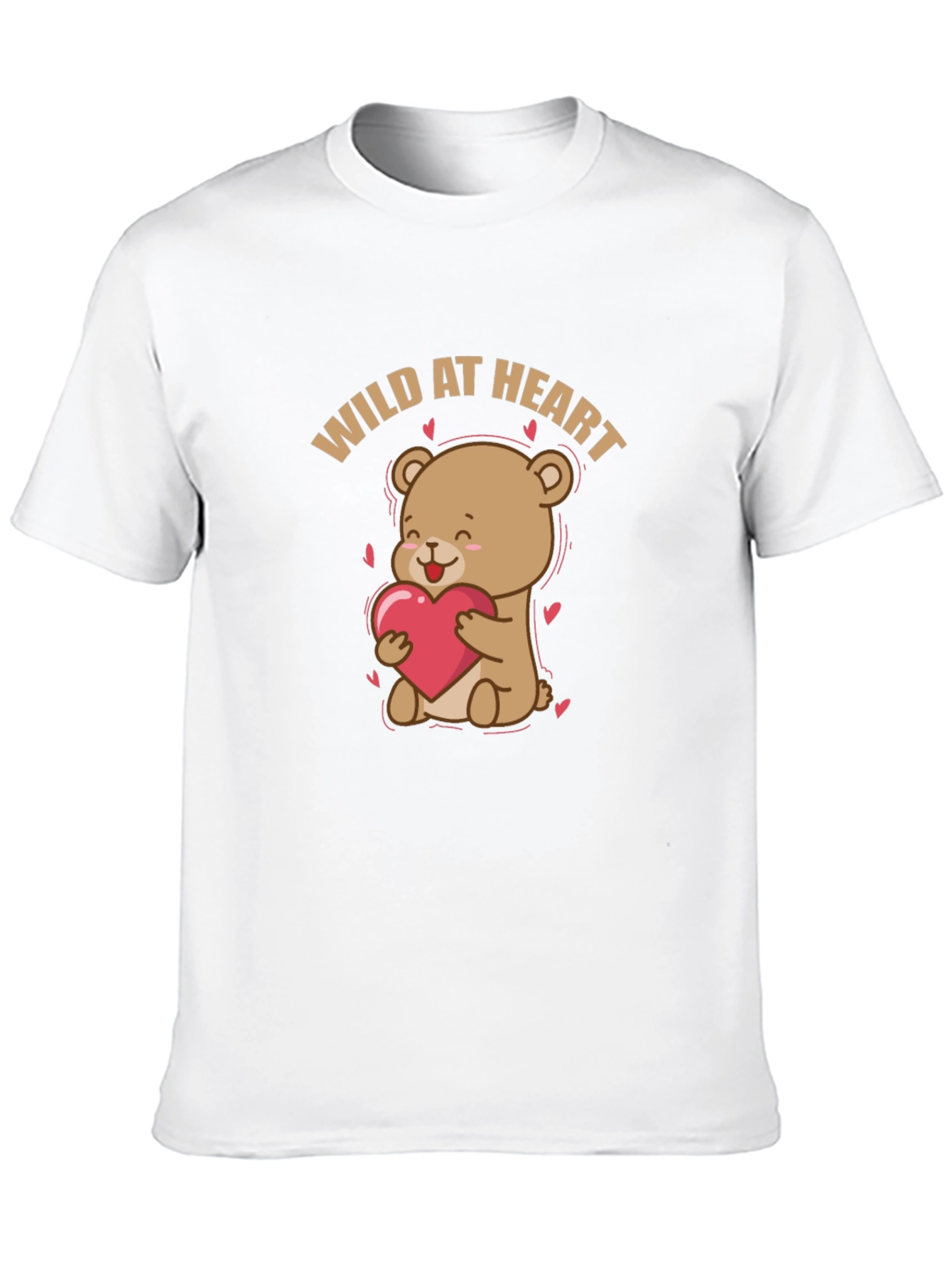 Wild at Heart Bear Graphic Tee - Black
