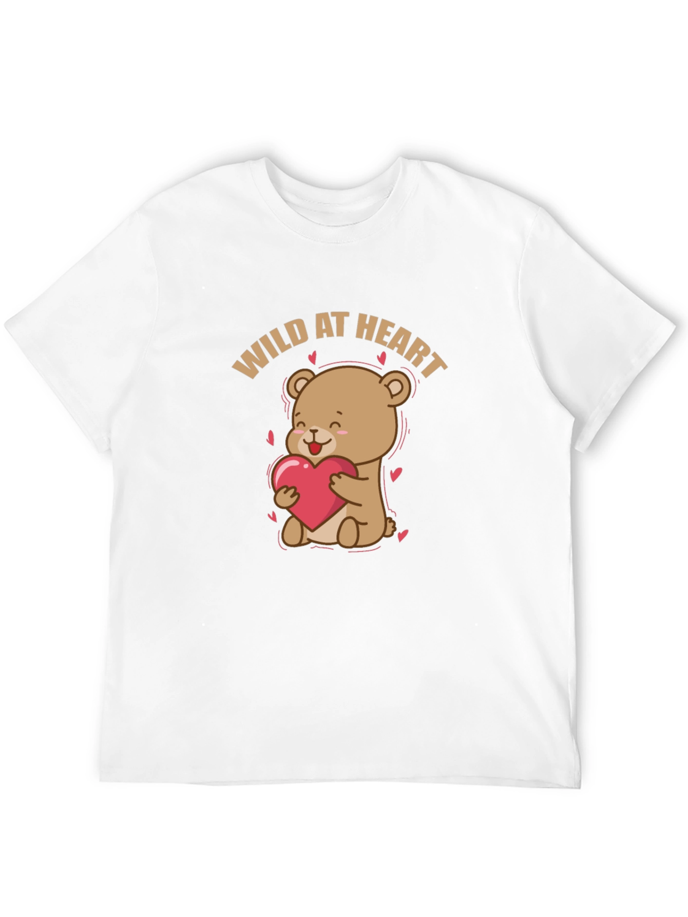 Wild at Heart Bear Graphic Tee - Black