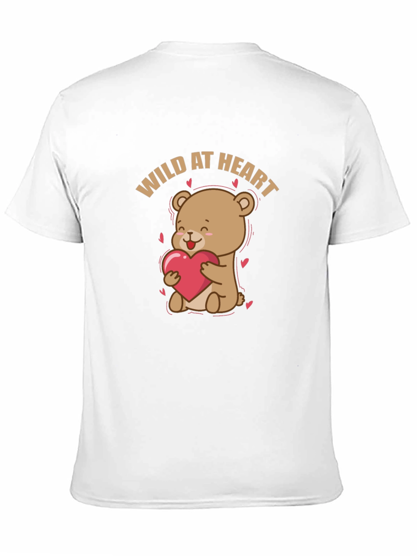 Wild at Heart Bear Graphic Tee - Black