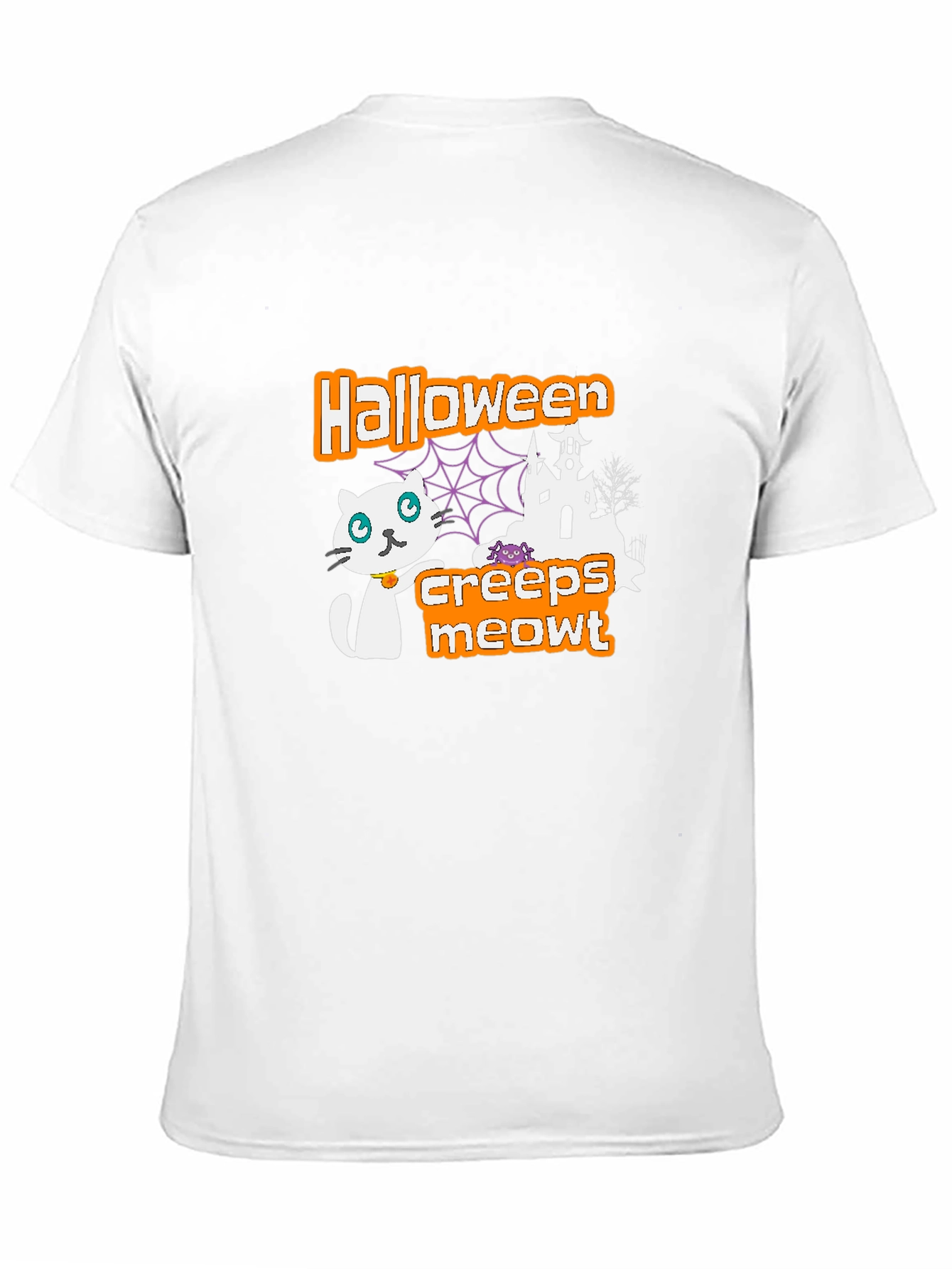 Halloween Creeps Meowt Black T-Shirt