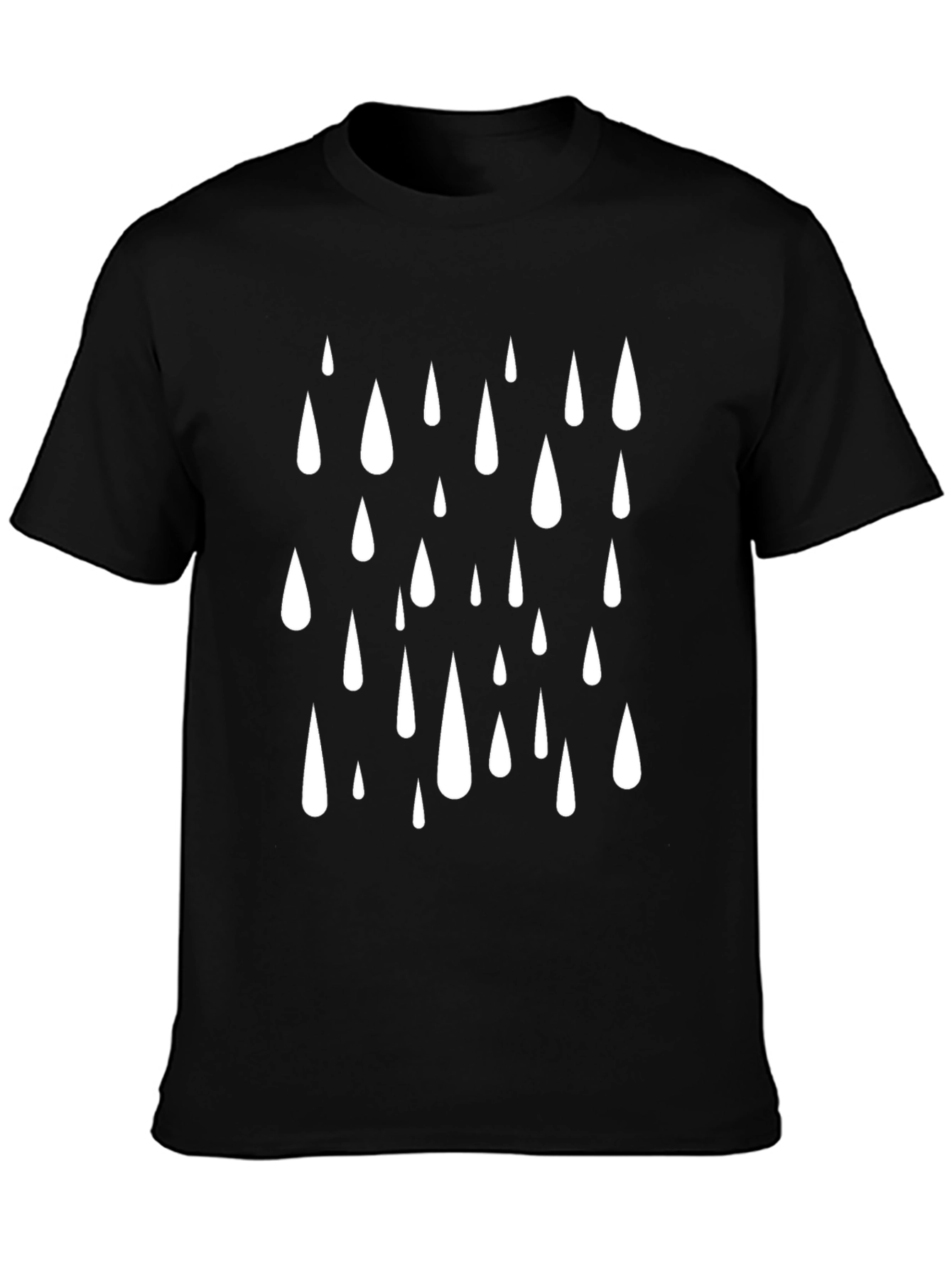 Raindrop Graphic Tee - Black