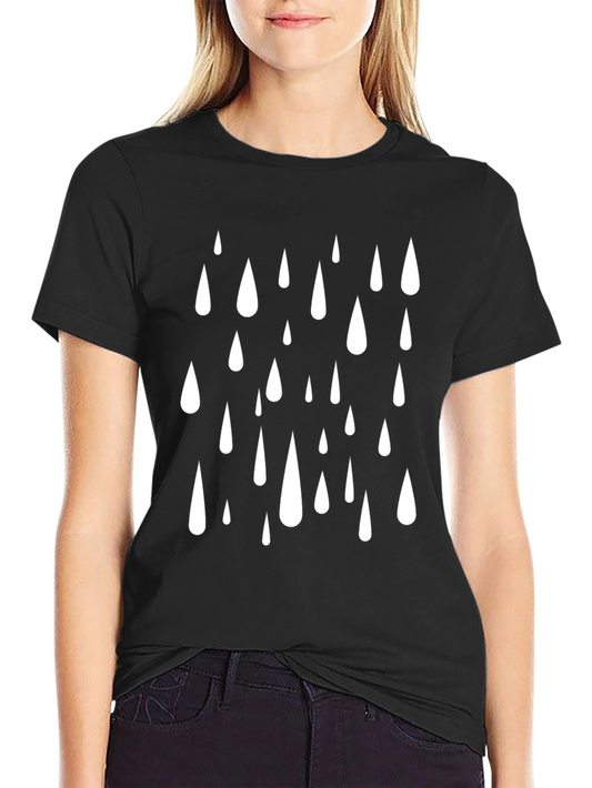 Raindrop Graphic Tee - Black