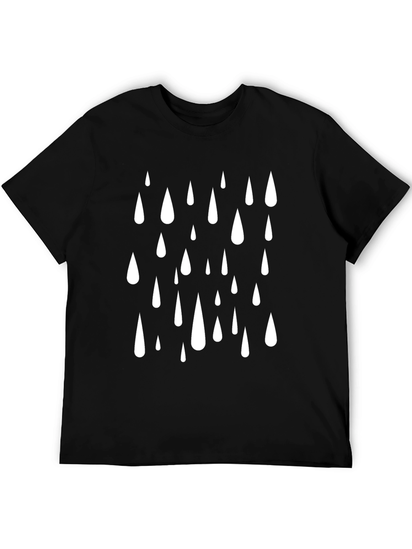 Raindrop Graphic Tee - Black