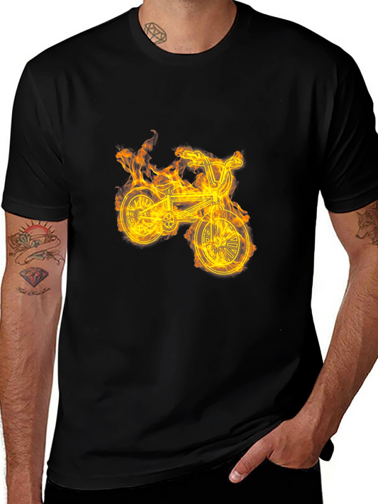 Fiery Bike Graphic Tee