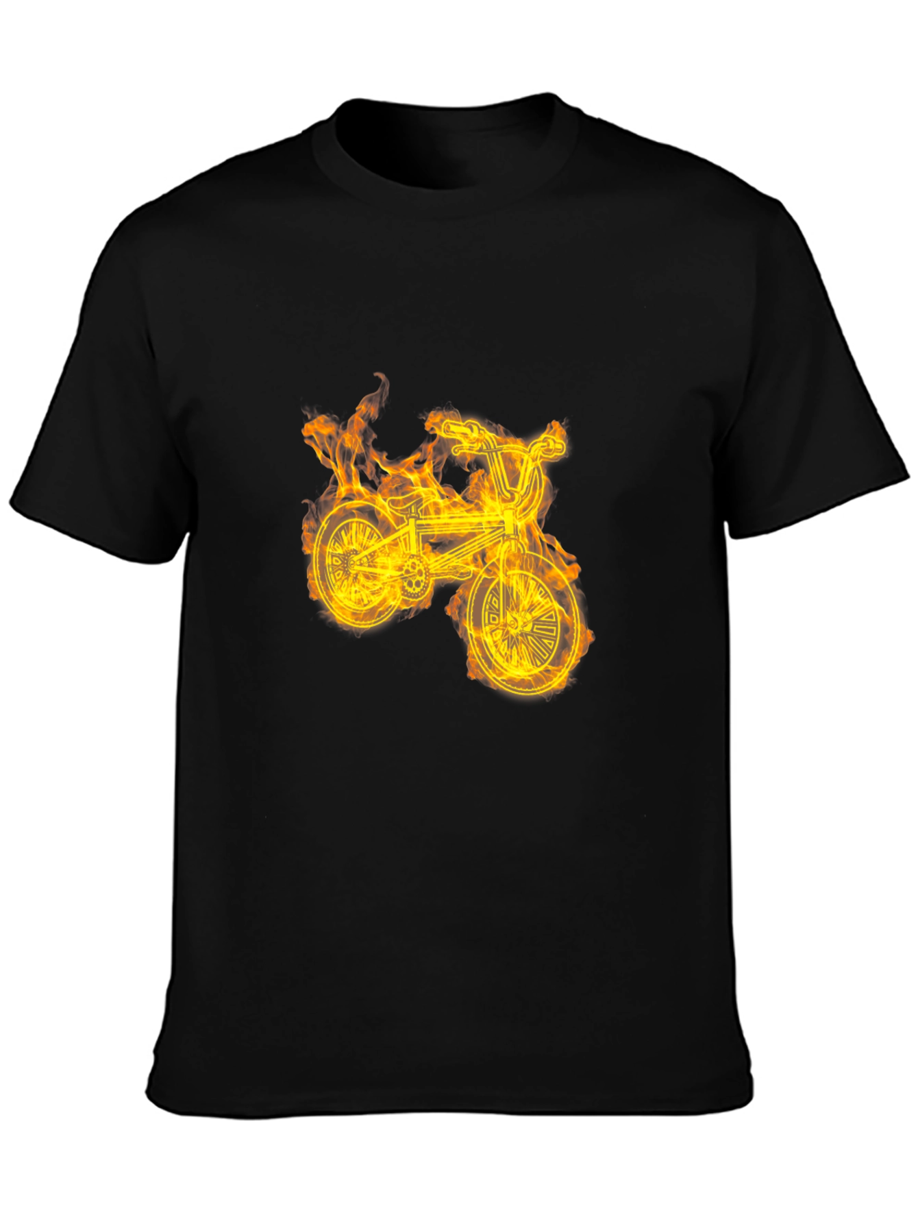 Fiery Bike Graphic Tee
