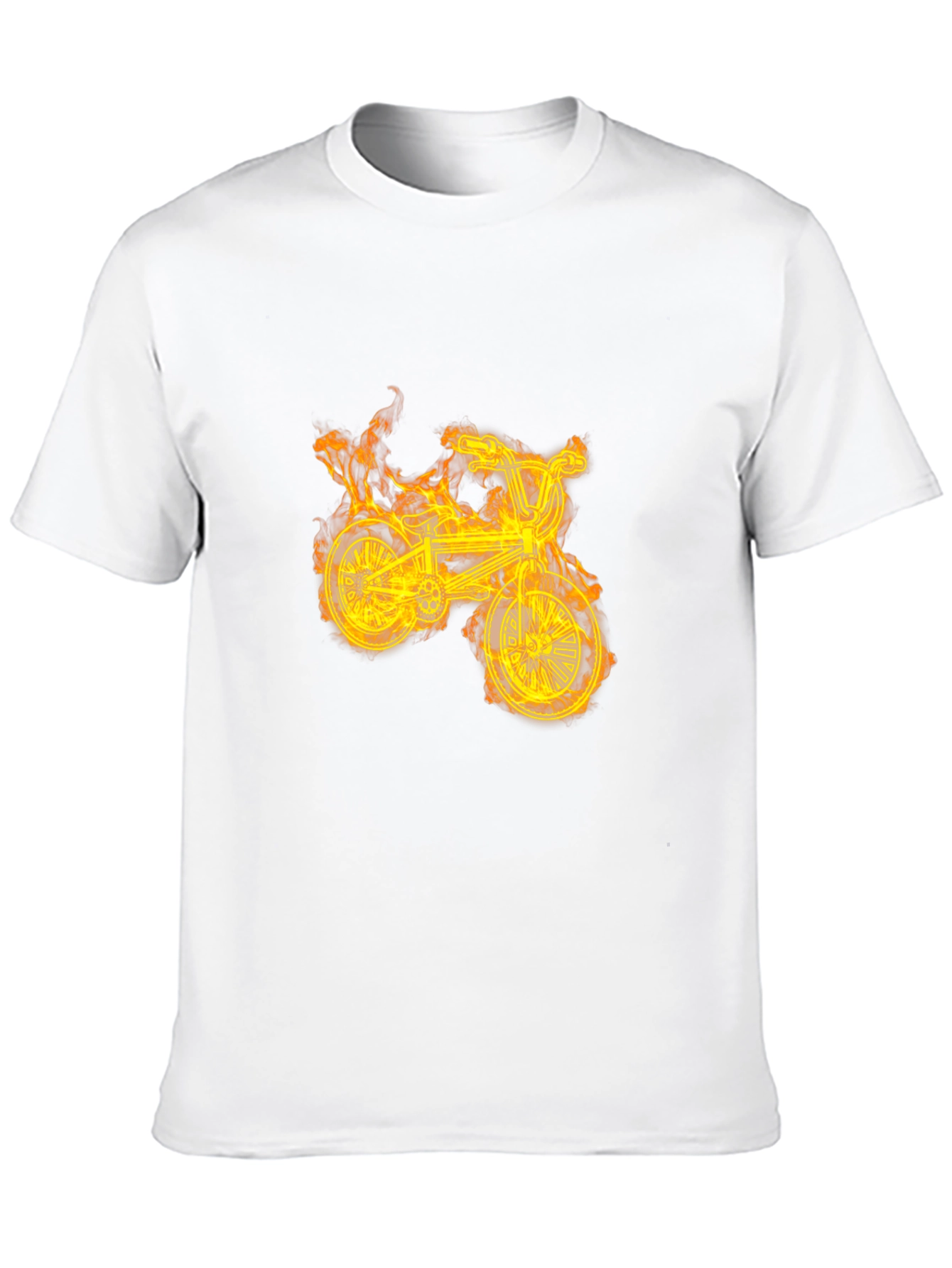 Fiery Bike Graphic Tee