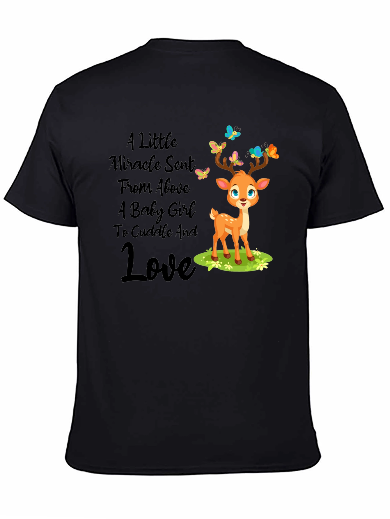 Miracle Baby Girl Deer Graphic Tee