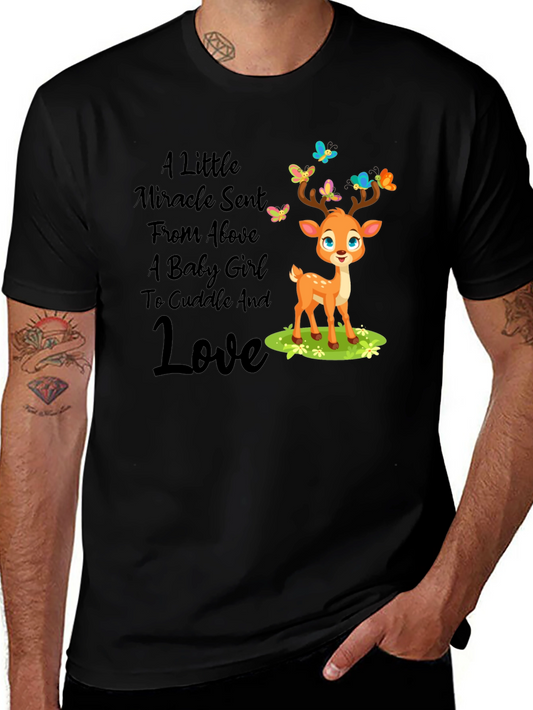 Miracle Baby Girl Deer Graphic Tee
