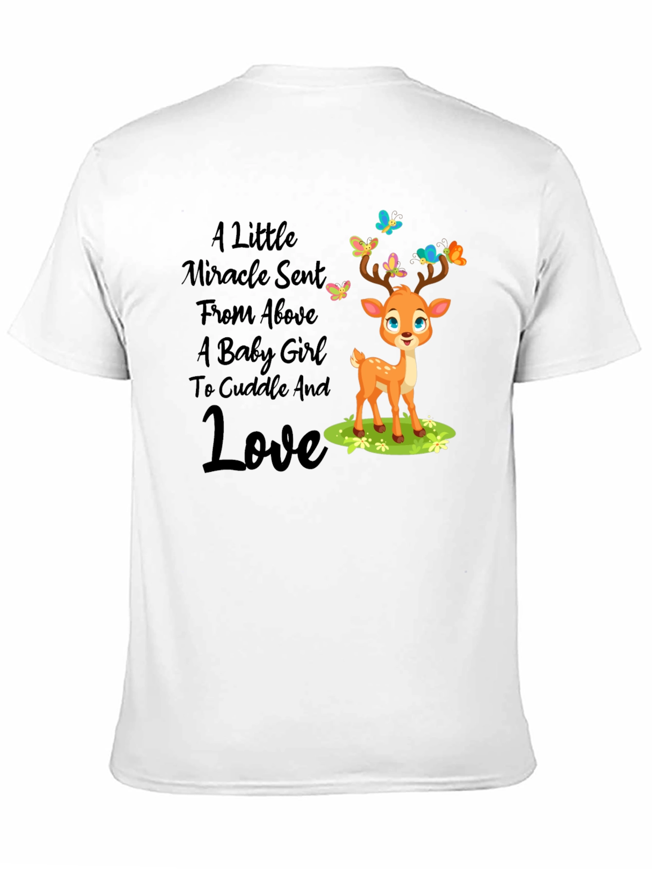 Miracle Baby Girl Deer Graphic Tee