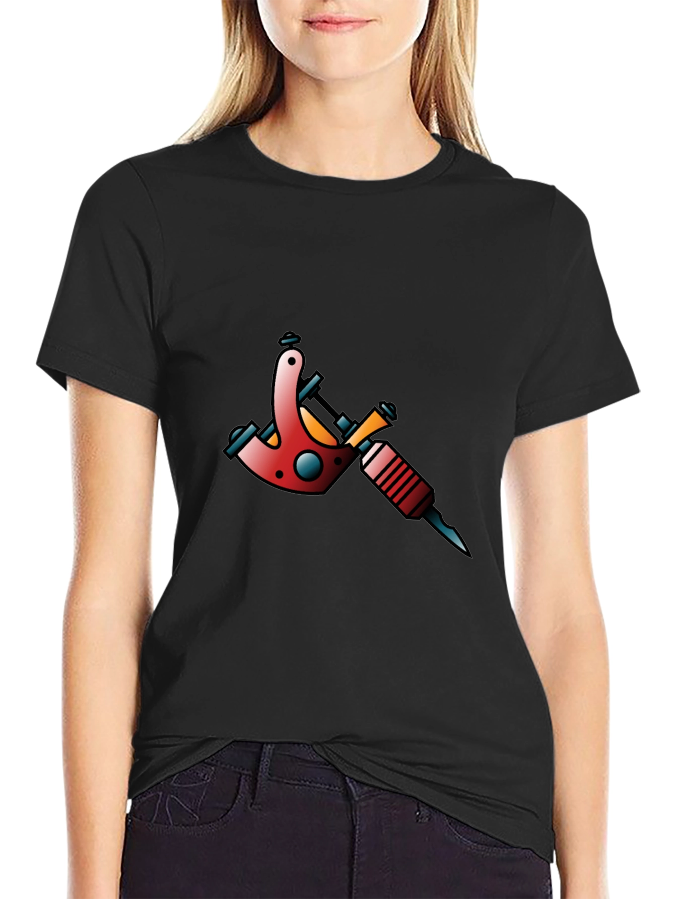 Tattoo Machine Graphic T-Shirt - Bold Design