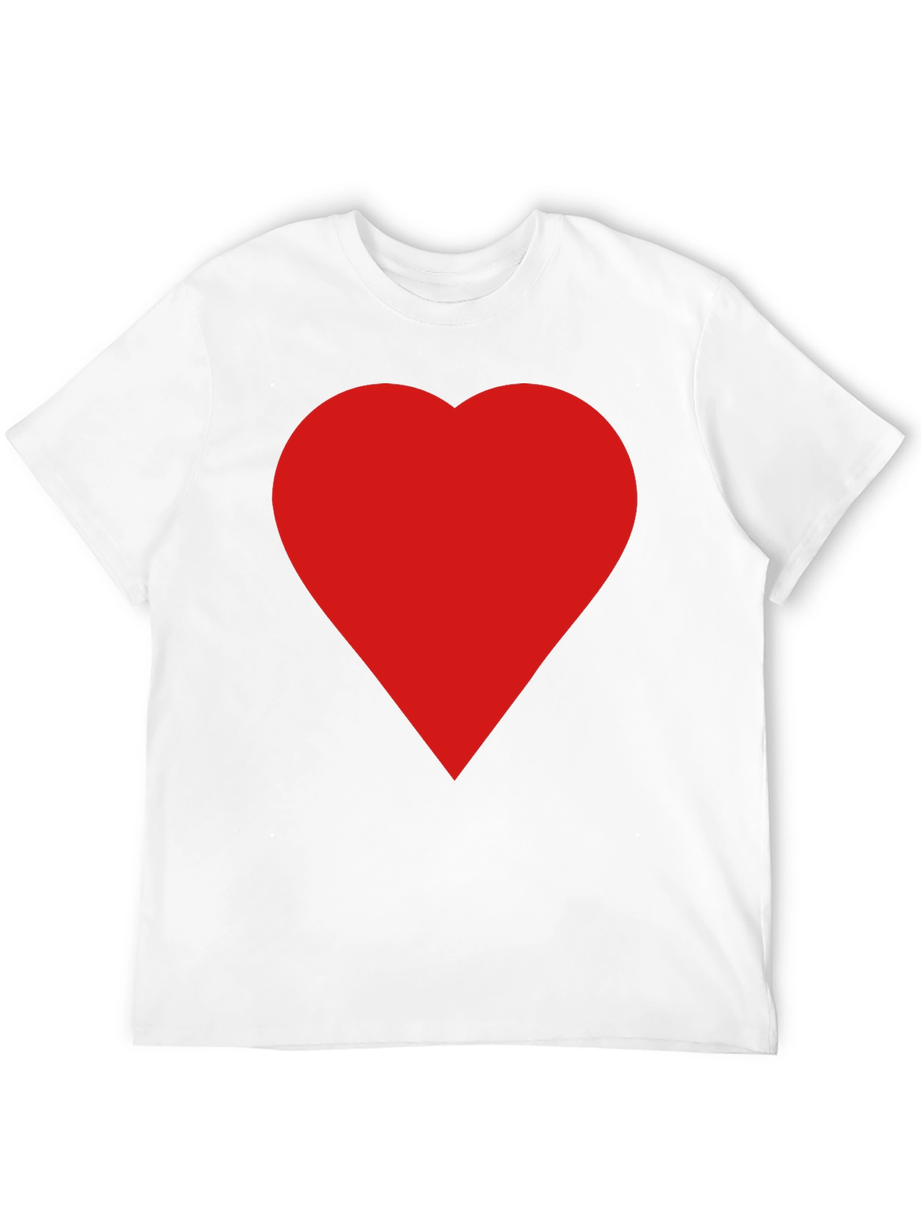 Heart Graphic Black T-Shirt for Men
