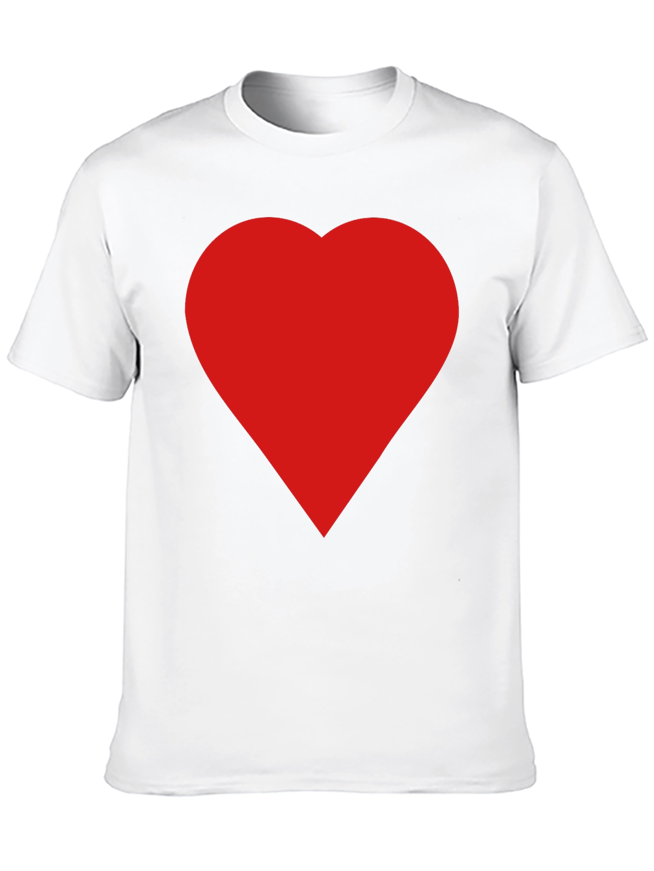 Heart Graphic Black T-Shirt for Men