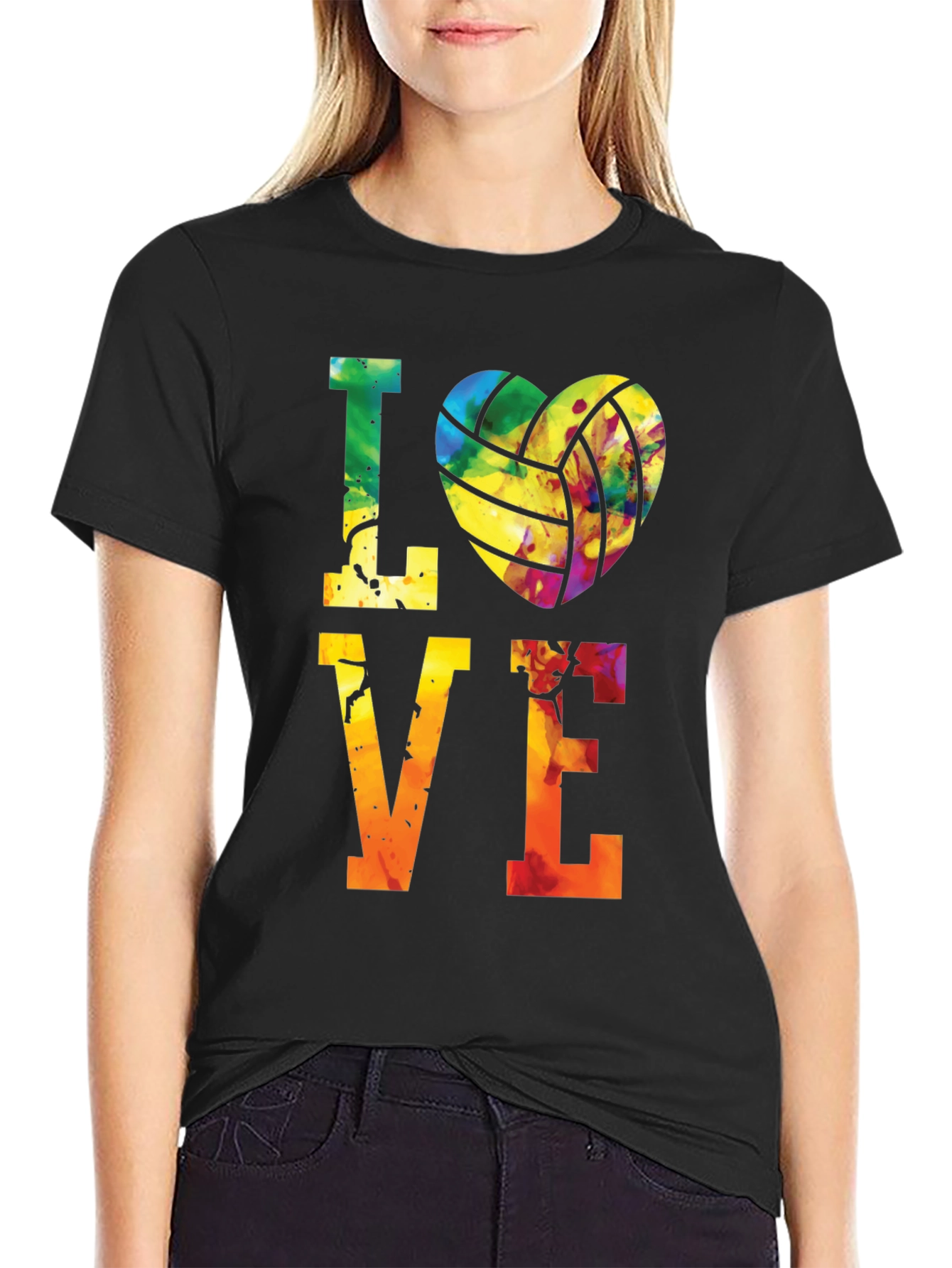Love Volleyball Graphic Tee