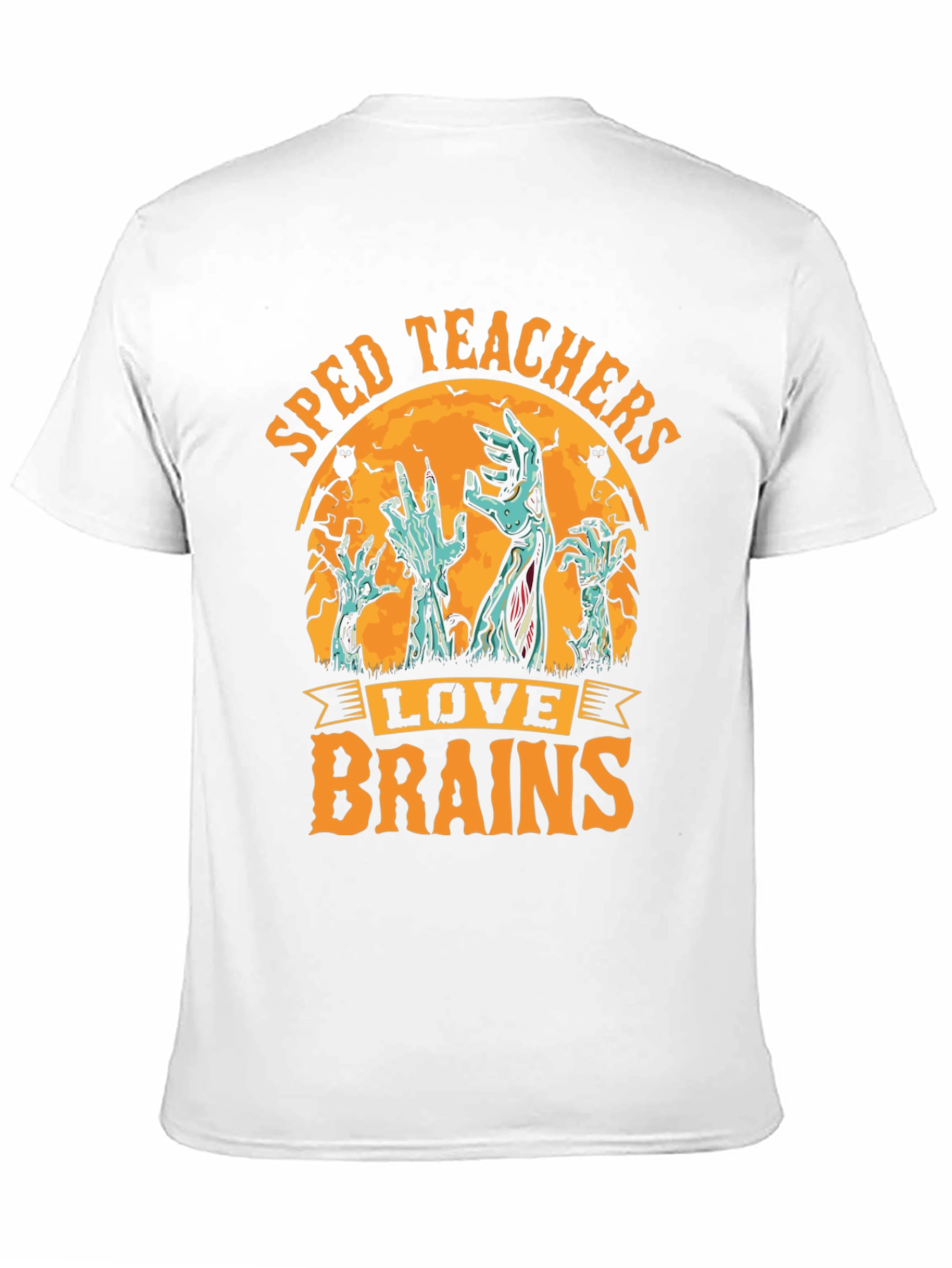SPED Teachers Love Brains Halloween T-Shirt