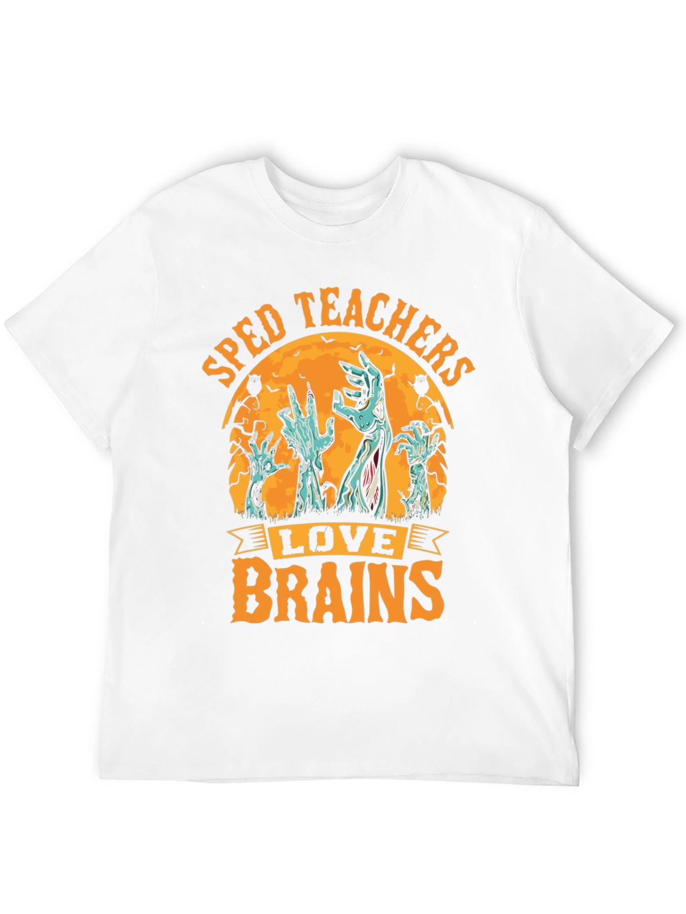 SPED Teachers Love Brains Halloween T-Shirt