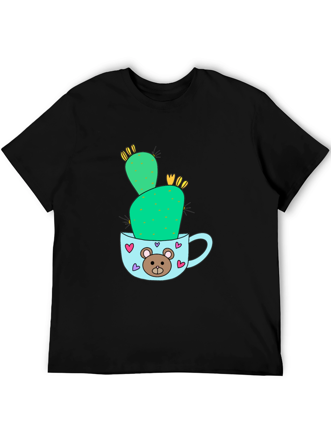 Cute Cactus in Mug Graphic Tee