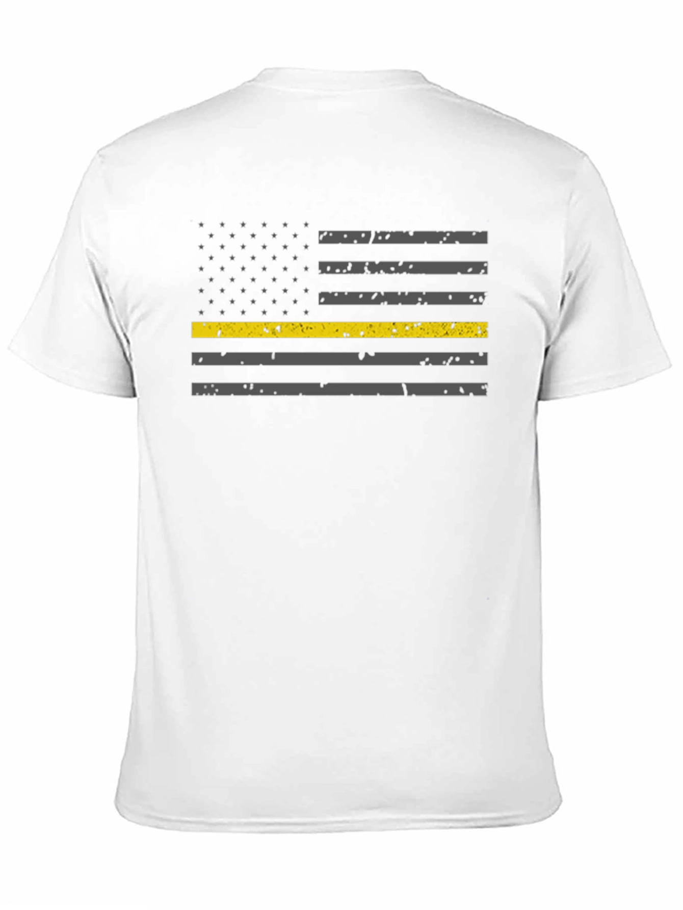 Thin Yellow Line American Flag T-Shirt