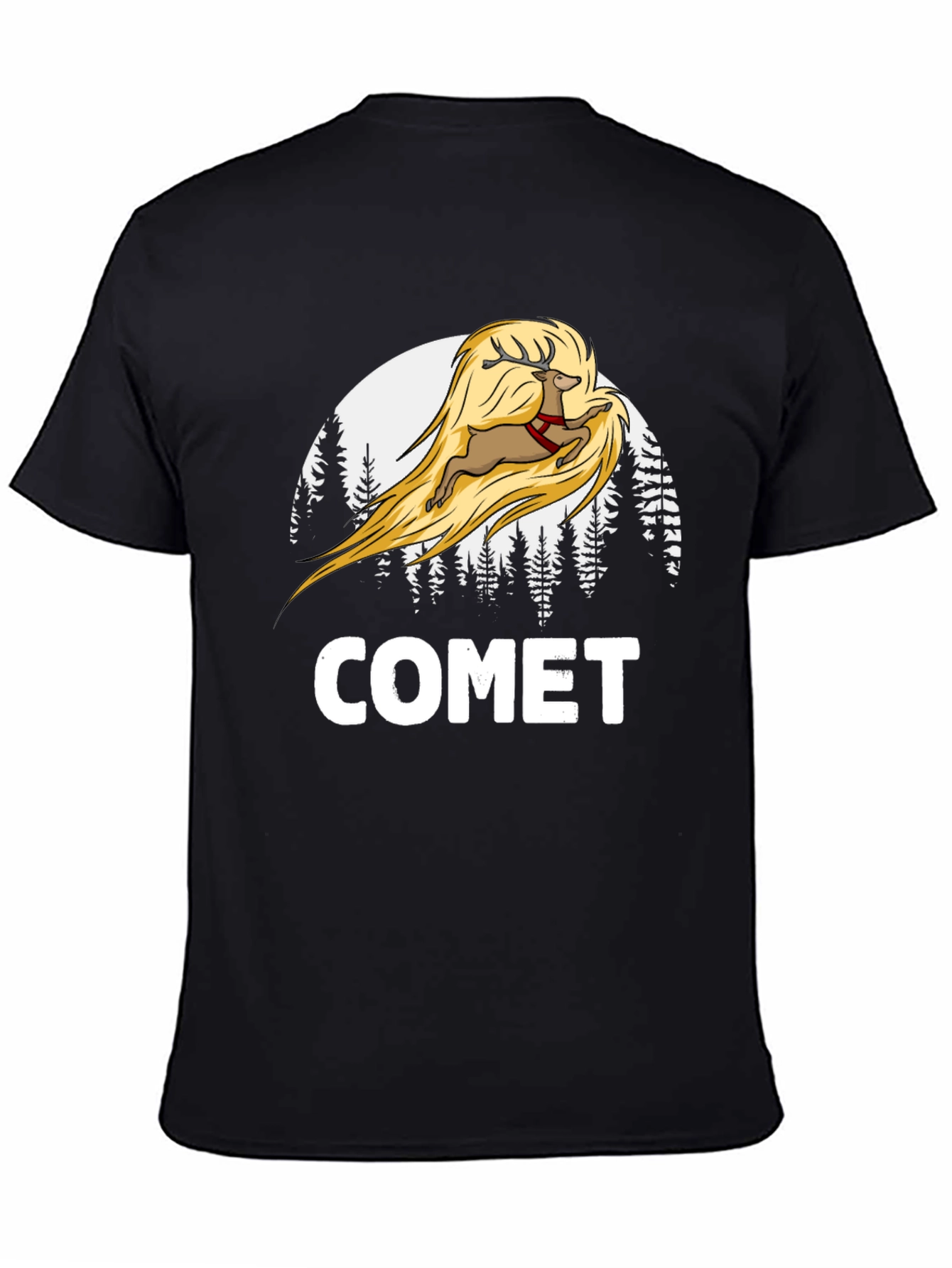 Comet Reindeer Graphic T-Shirt